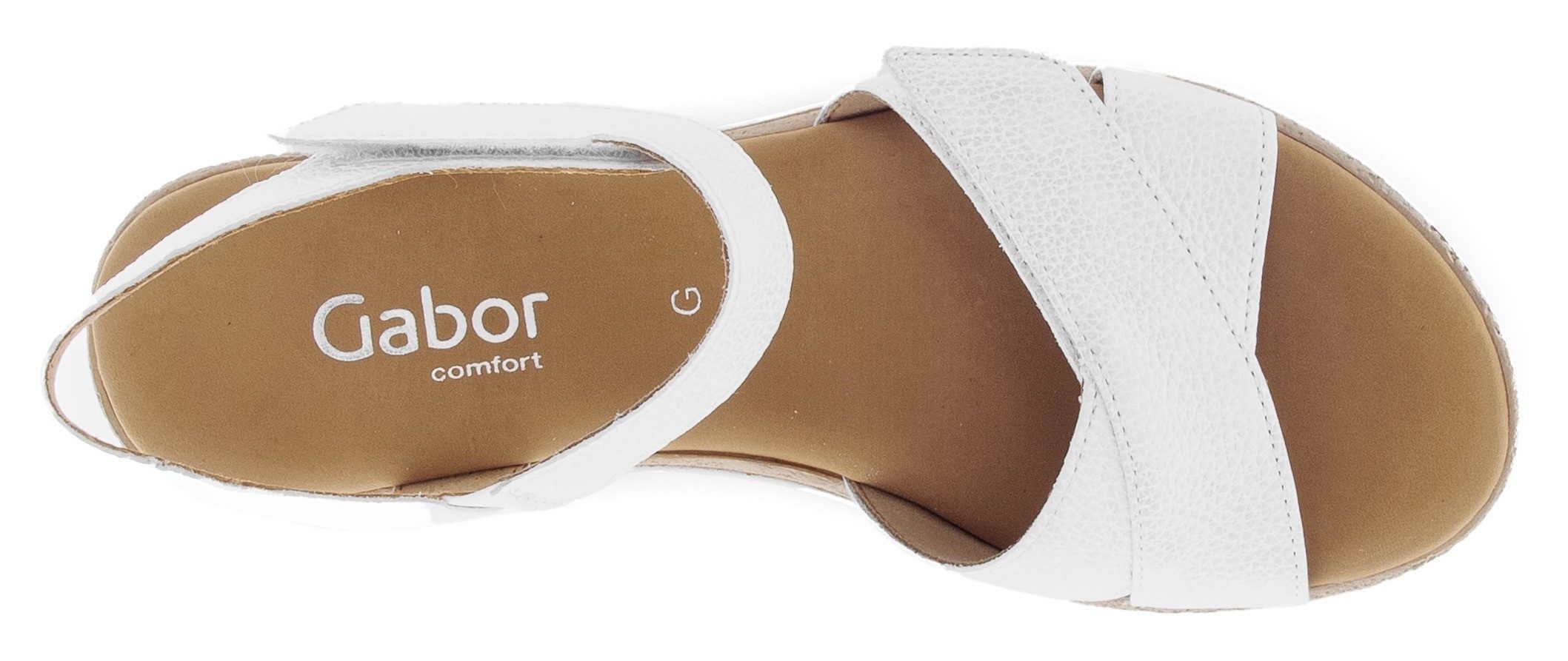 Gabor Sleehaksandaaltjes Genua , riemchensandaal, comfort-schoen, zomerschoen, stretchinzet, breedte g