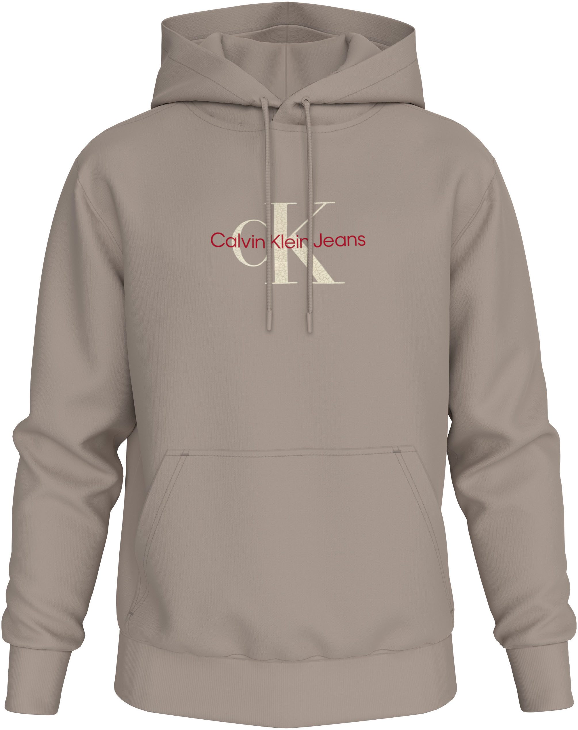 Calvin Klein Sweatshirt DISTRESSED MONOLOGO HOODIE