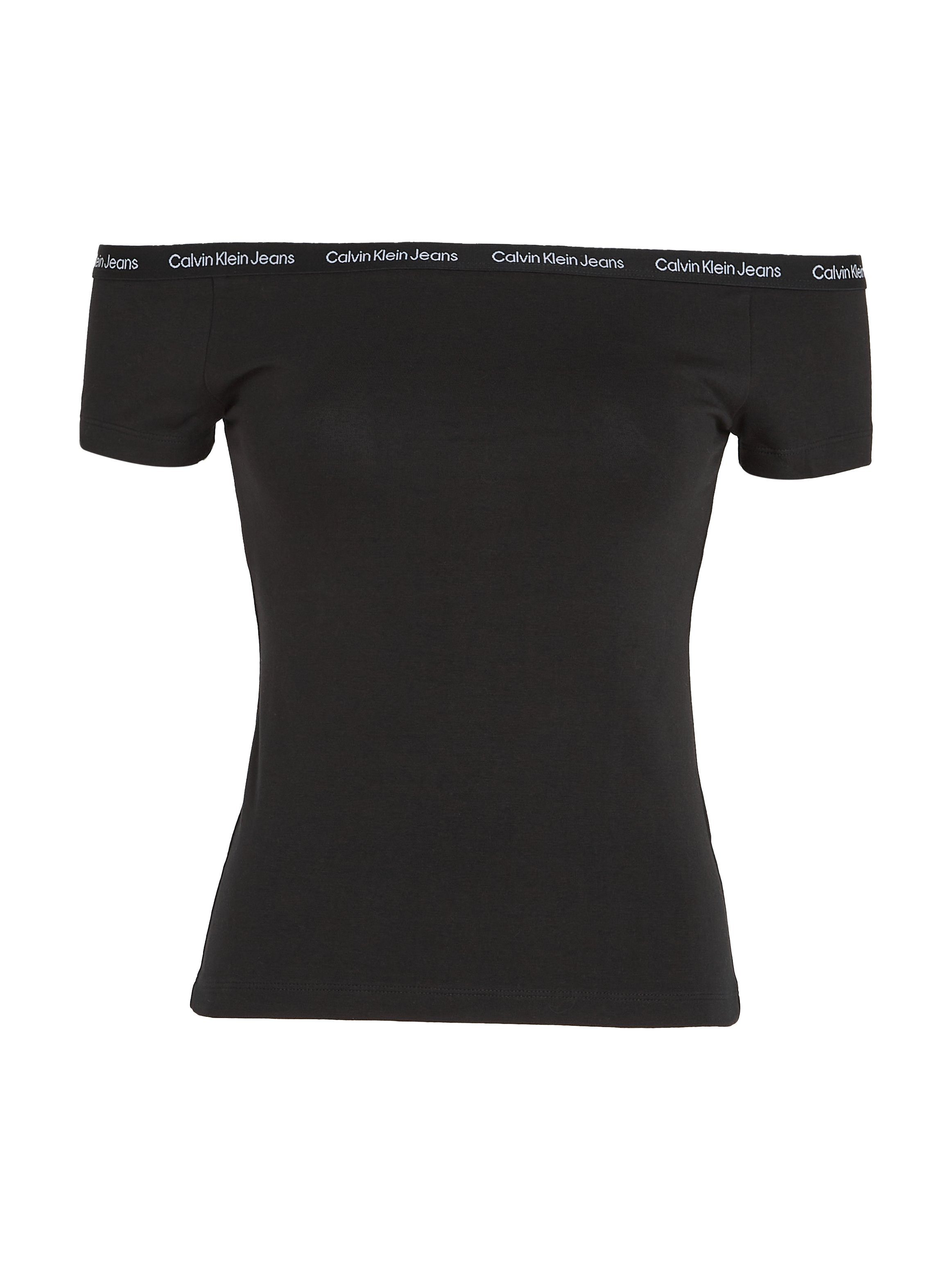 Calvin Klein T-shirt LOGO ELASTIC BARDOT TOP