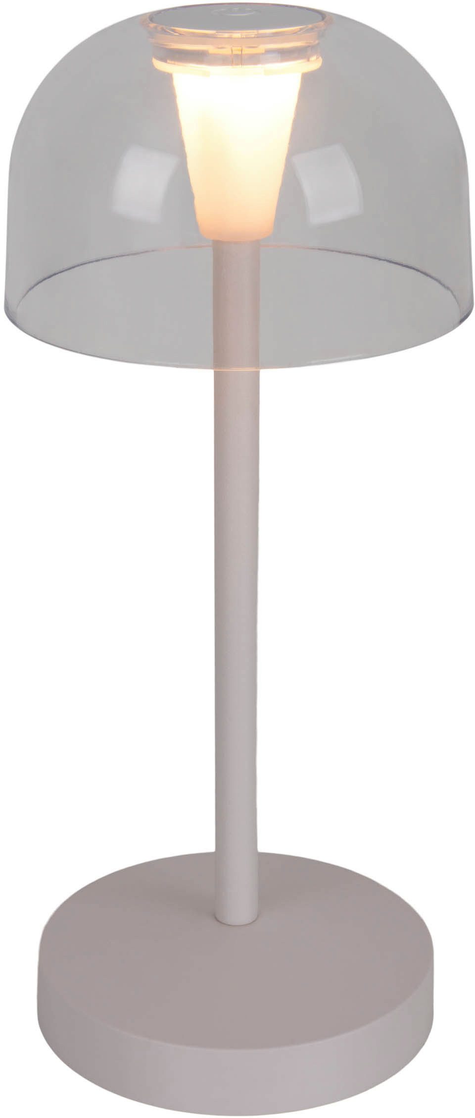 näve Led-tafellamp Gomba 18,5 cm 2-delig set, oplaadbaar, usb-kabel, geheugenfunctie, traploos dimbaar (2 stuks)