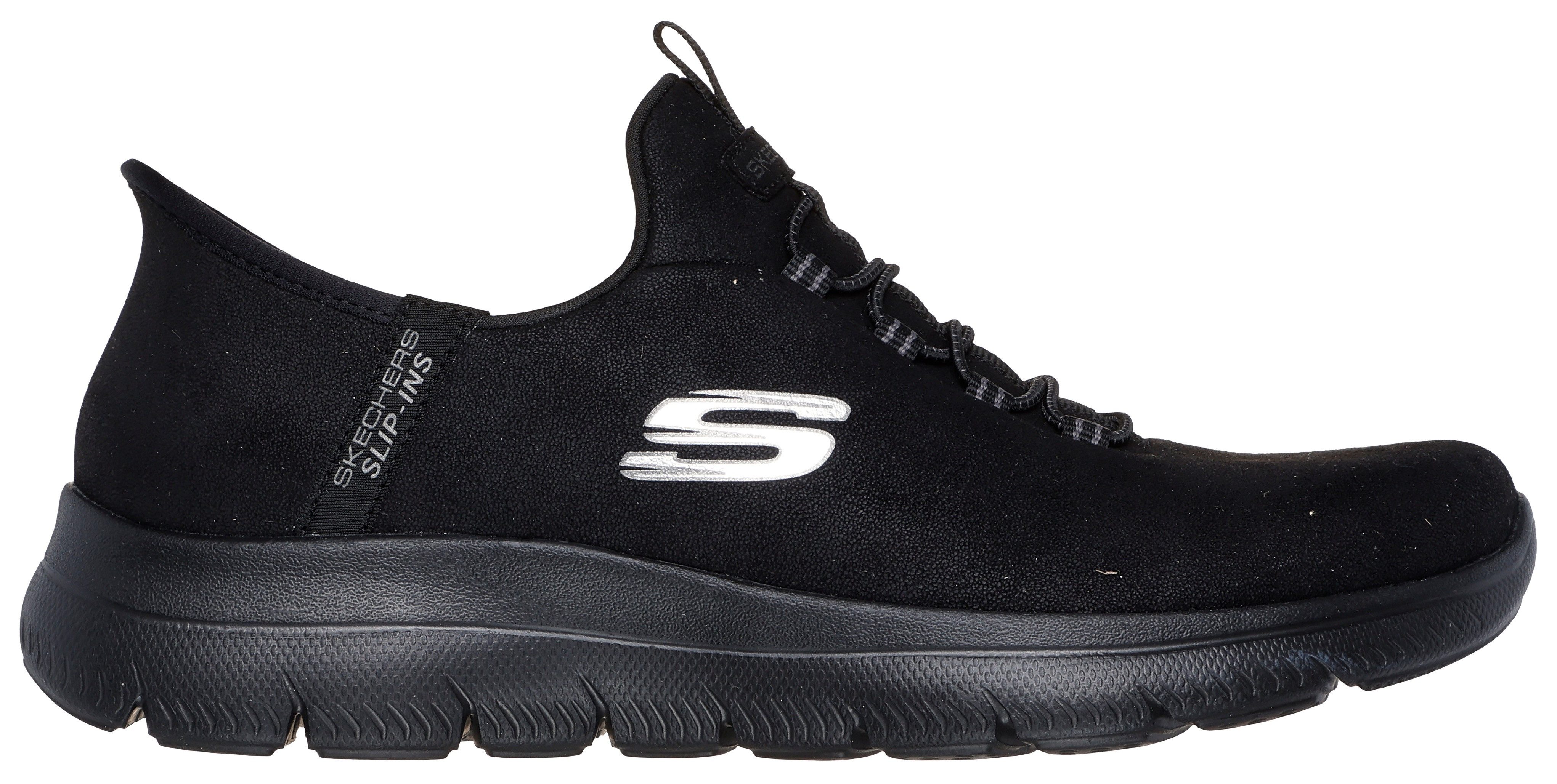 Skechers Slip-on sneakers Summits Slipper, vrijetijdsschoen, lage schoen in vegan uitvoering