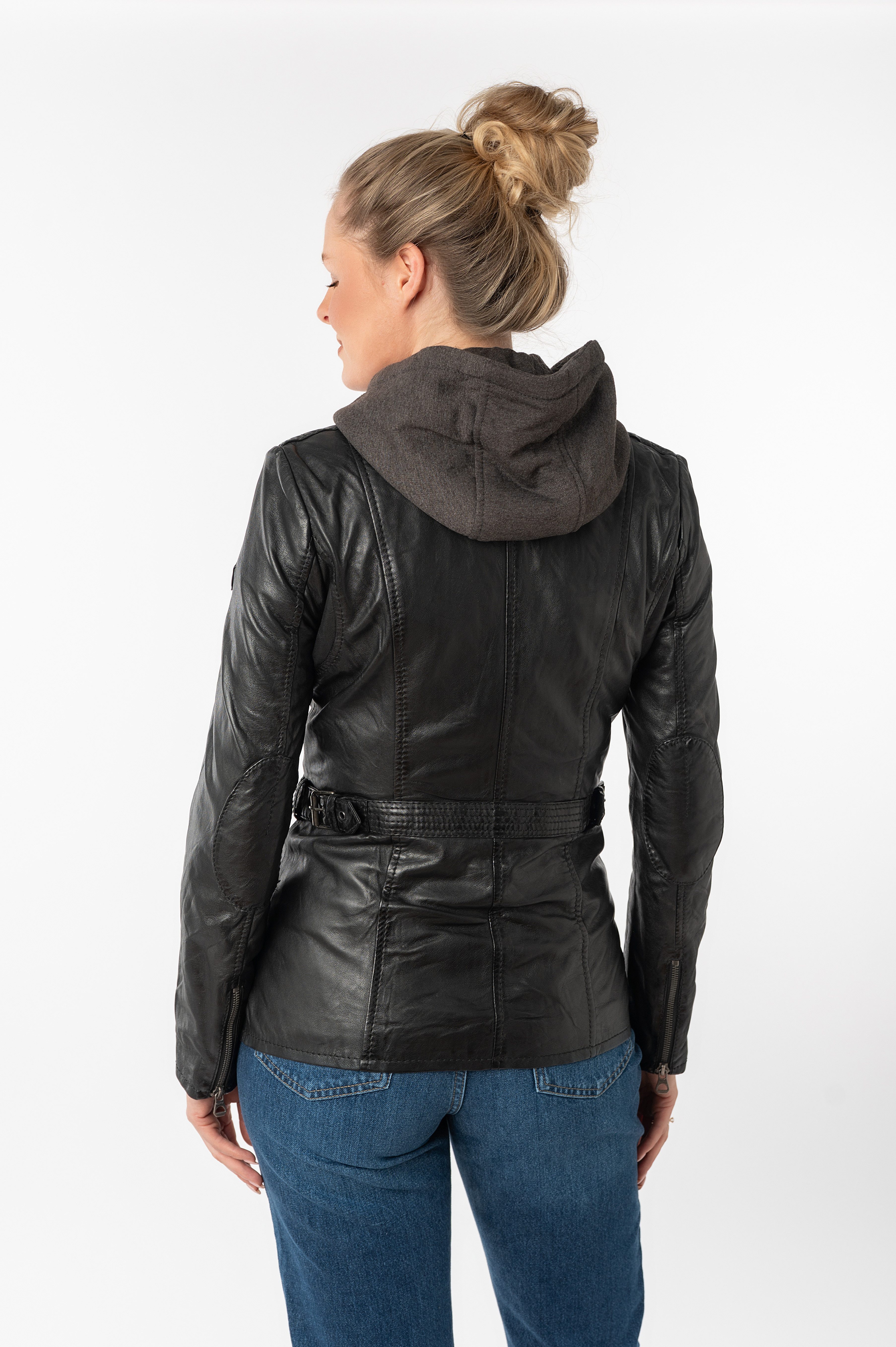 Mauritius Leren jack Adelyn 2-in-1 leren jack