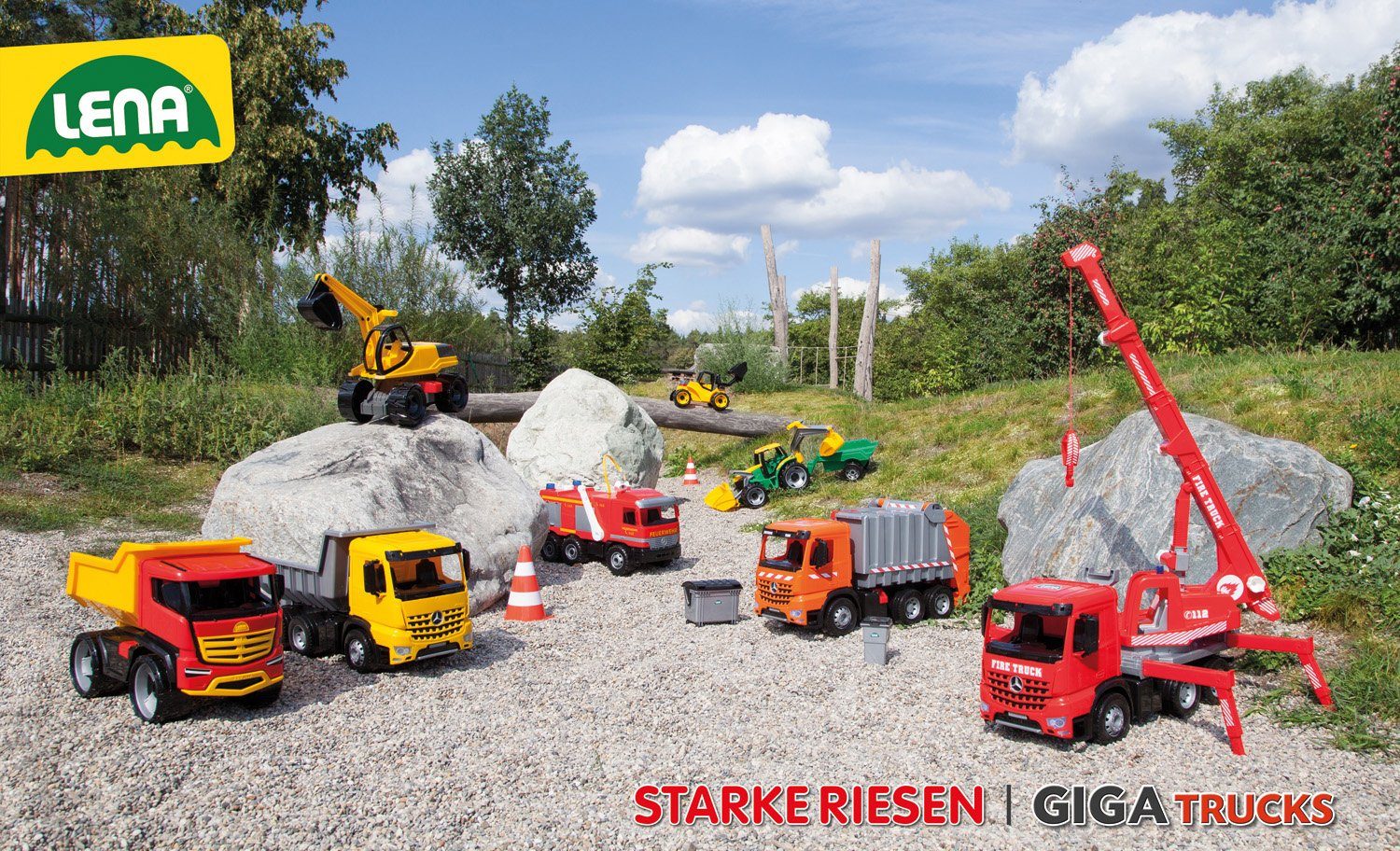 Lena® Speelgoed vrachtwagen Giga Trucks, Arocs kiepwagen