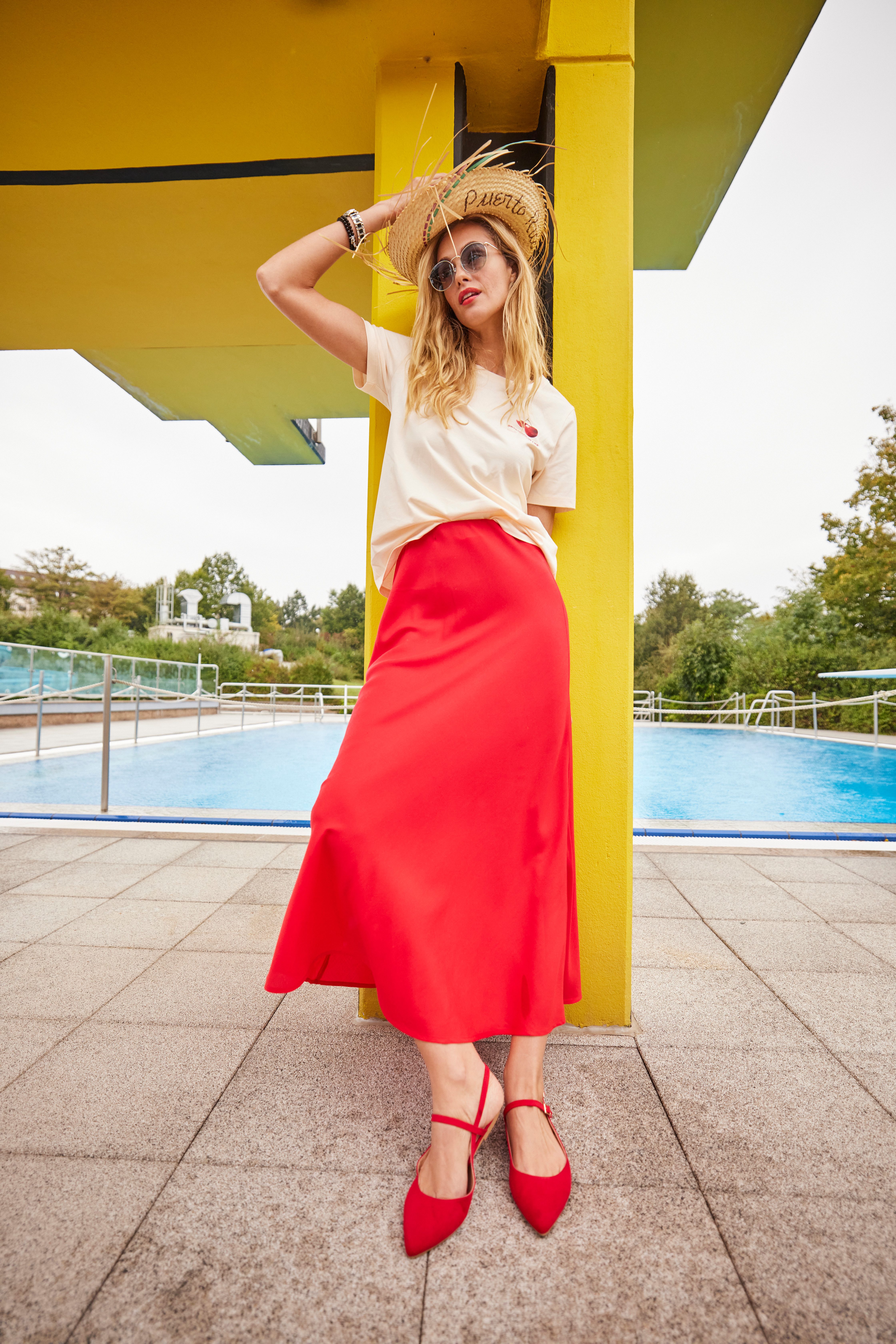 Aniston CASUAL Maxirok in zomerse kleuren