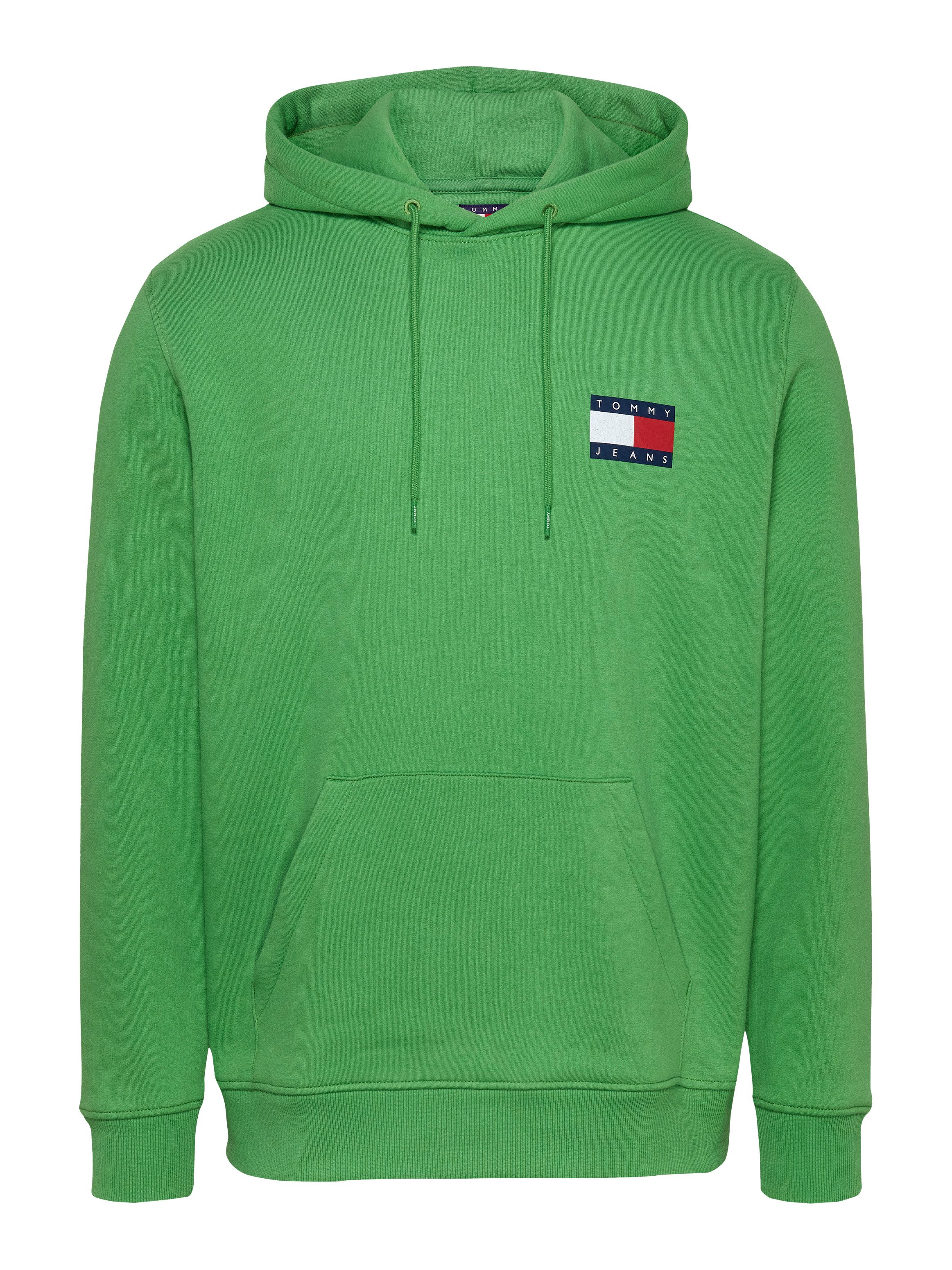 TOMMY JEANS Sweatshirt TJM REG ESSENTIAL FLAG HOOD EXT met bedrukte merklogo op borsthoogte