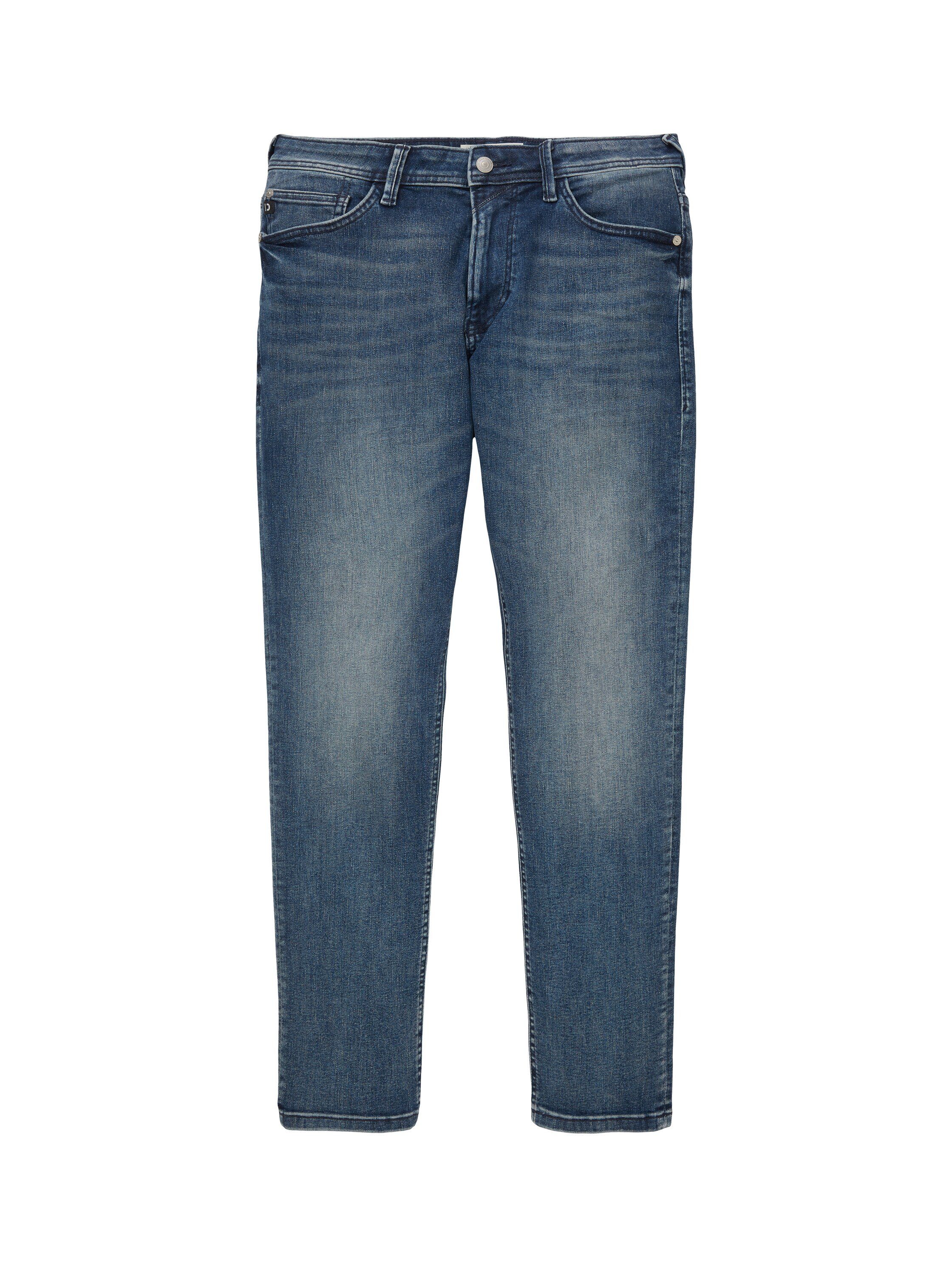 Tom Tailor Denim Slim fit jeans met logo-badge