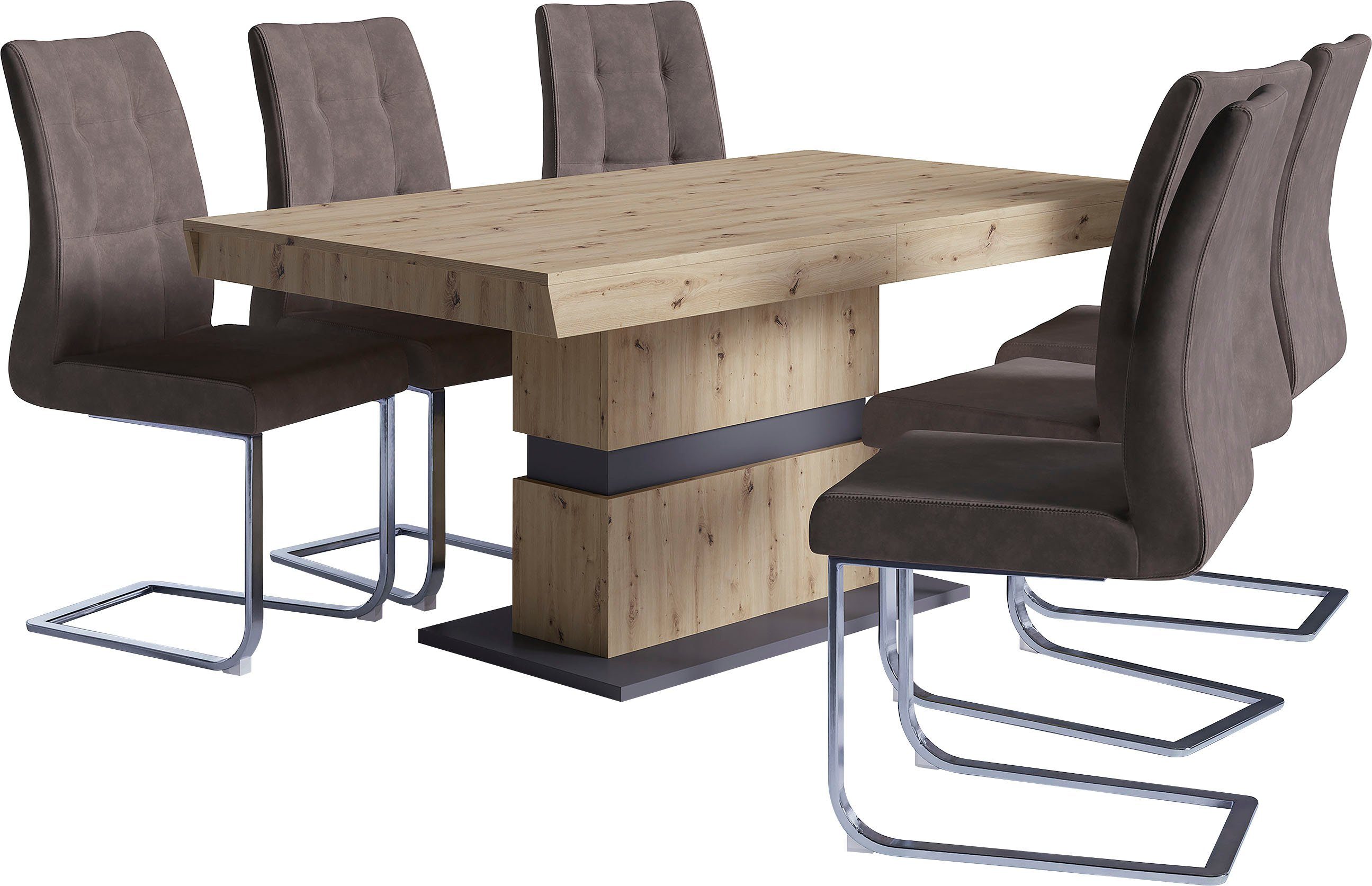 byLIVING Eettafel Matthew met uittrekfunctie, breedte 140-195 cm of 160-215 cm