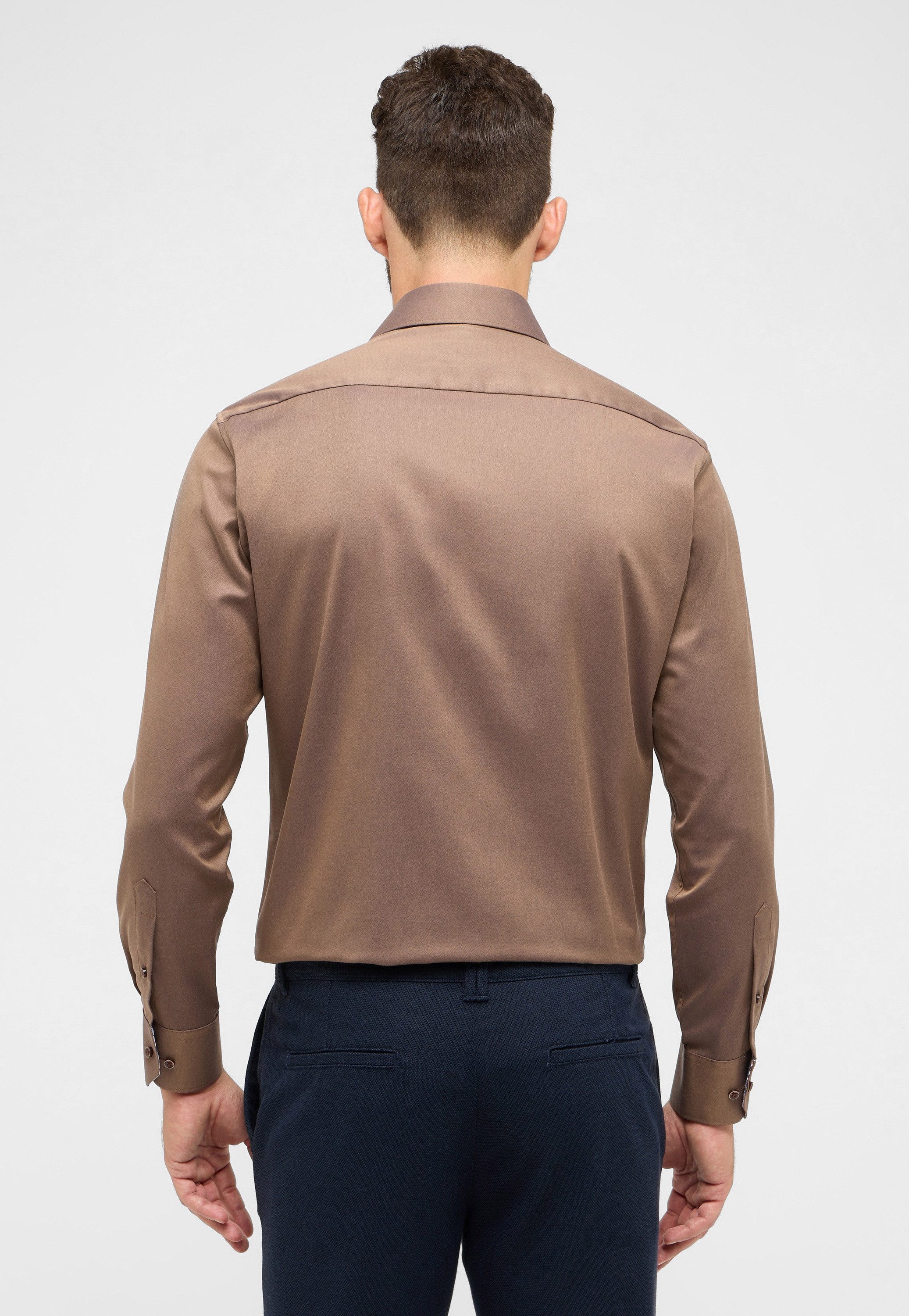 Eterna Overhemd met lange mouwen MODERN FIT NON IRON (strijkvrij)