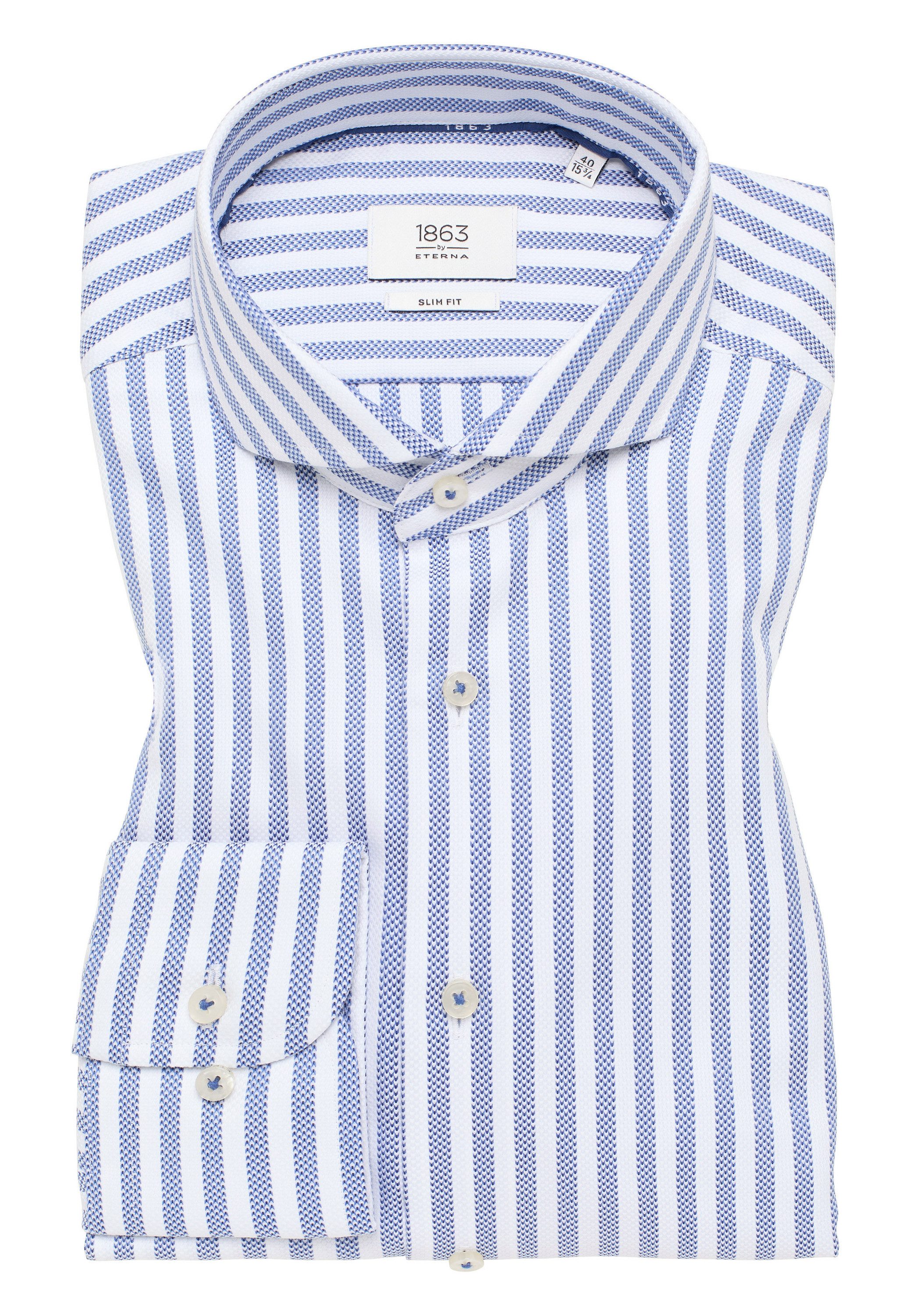 Eterna Overhemd met lange mouwen Slim fit NON IRON (strijkvrij)