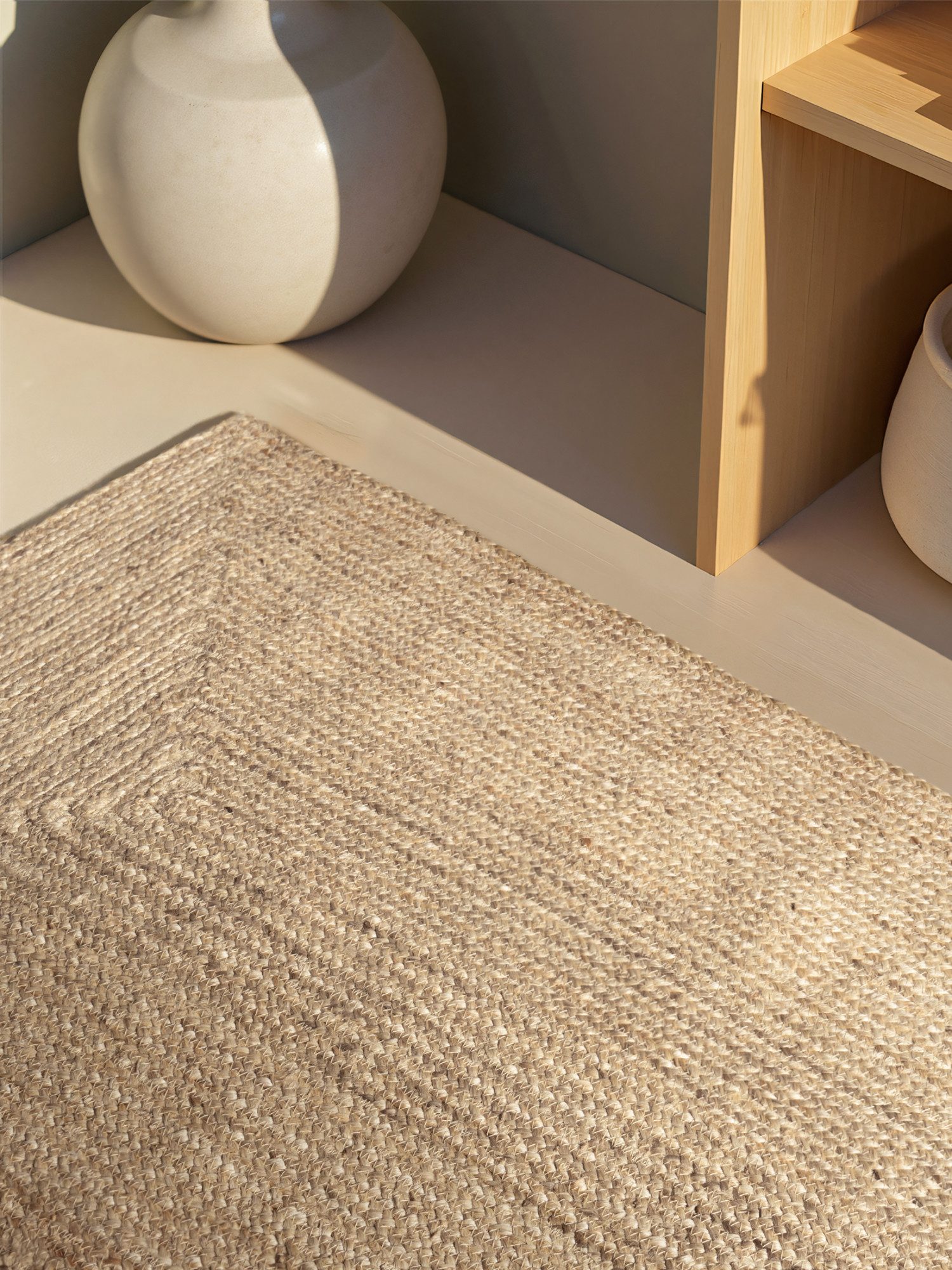 HANSE Home Vloerkleed Sharmila jute tapijt 100% jutevezel, natuur, woonkamer, eetkamer, gang, boho, scandi