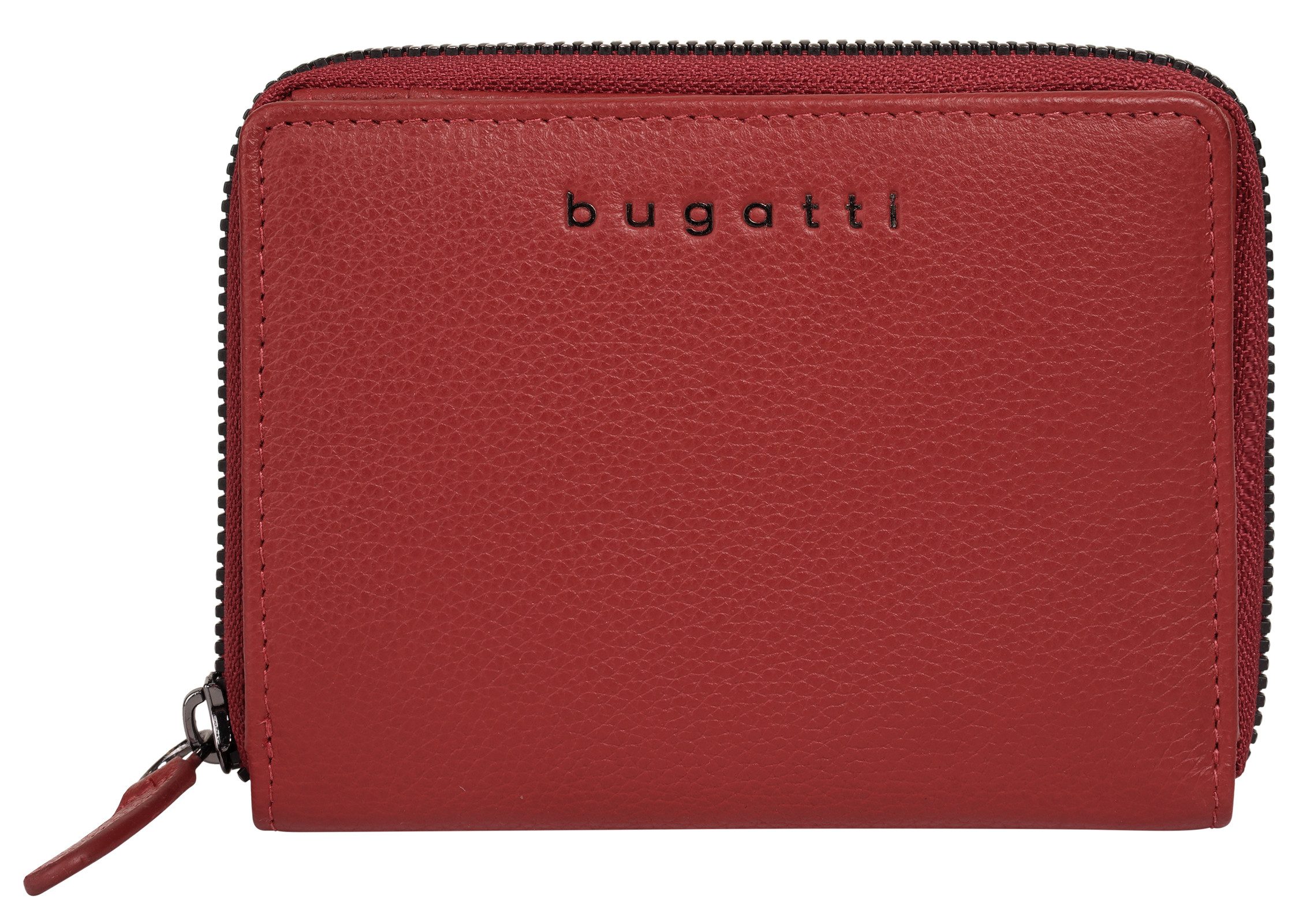 Bugatti Portemonnee Mira echt leder unisex portemonnees rood