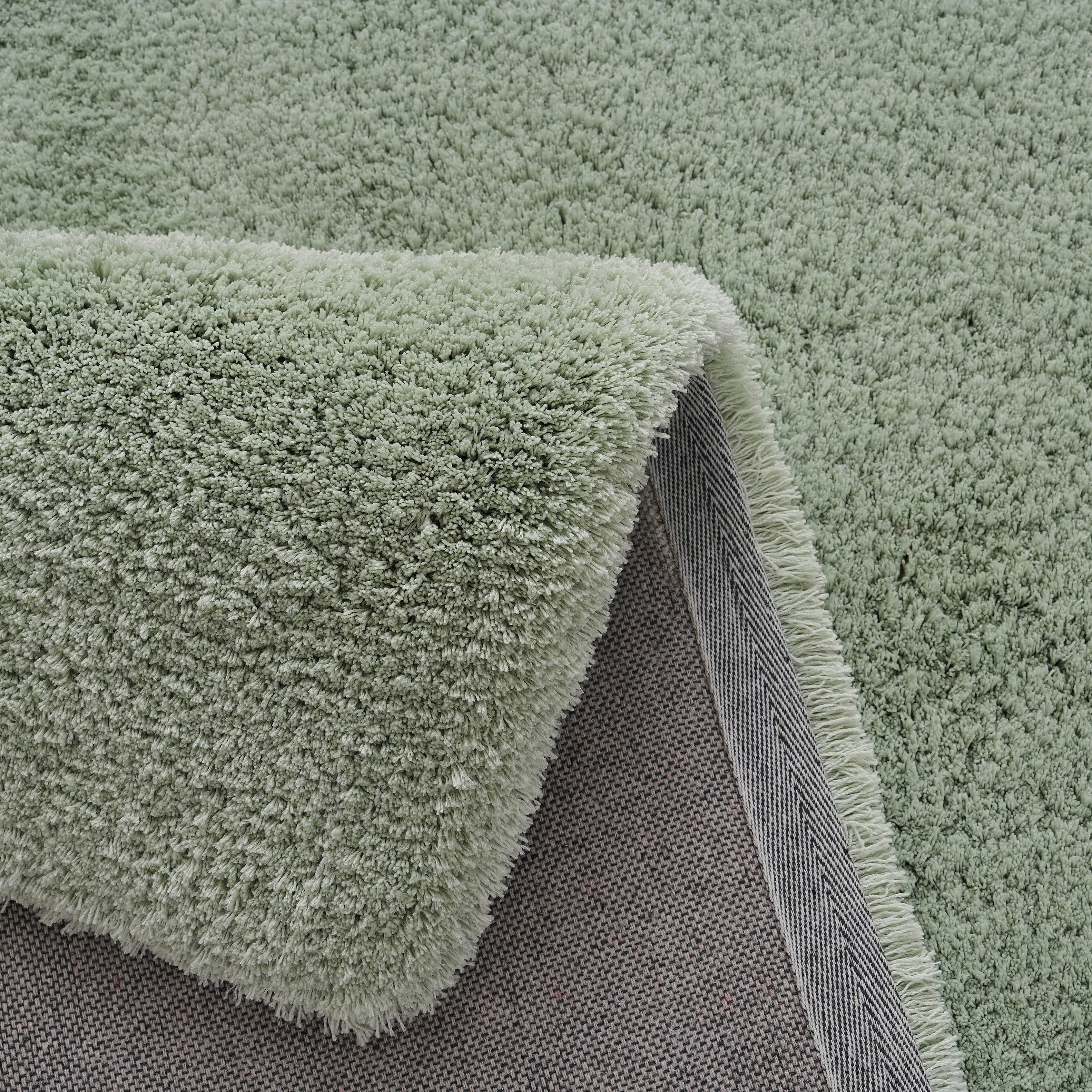 my home Set slaapkamerkleedjes met hoge pool Microvezeltapijt Magong, bijzonder zacht, zeer fijne pool uni, unikleurig slaapkamerkleed, loperset, slaapkamer, kinderkamer
