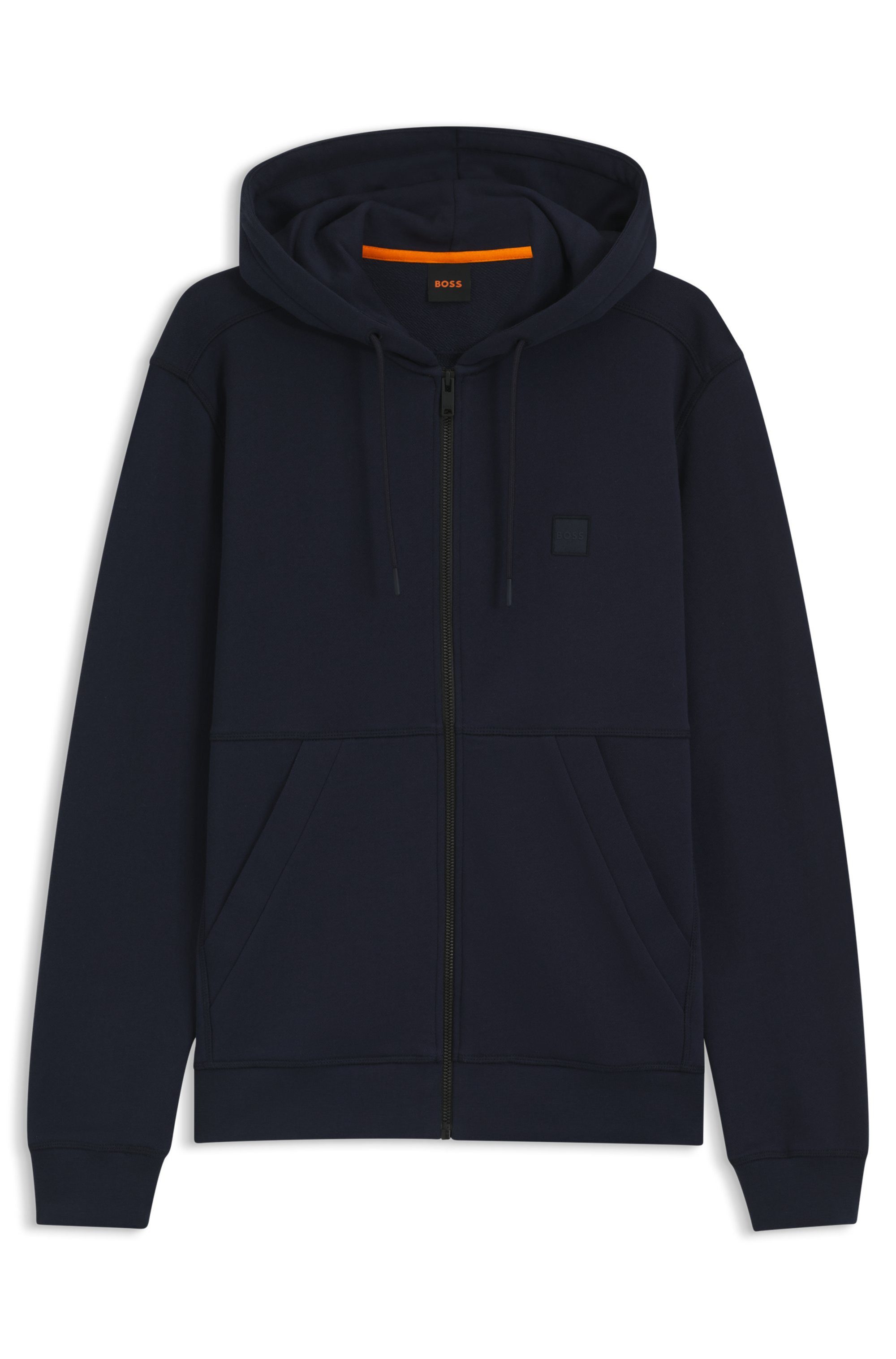 Boss Orange Capuchonsweatvest Zetalky met kangoeroezak