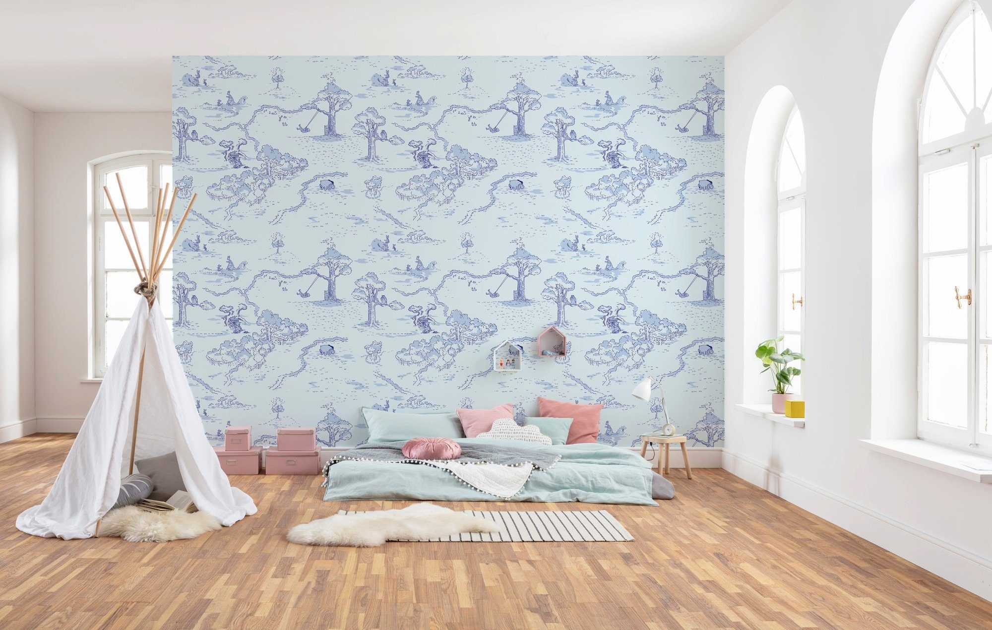 Komar Vliesbehang Digitale print vlies - Winnie the Pooh Pat - Afmeting 400 x 280 cm (set)