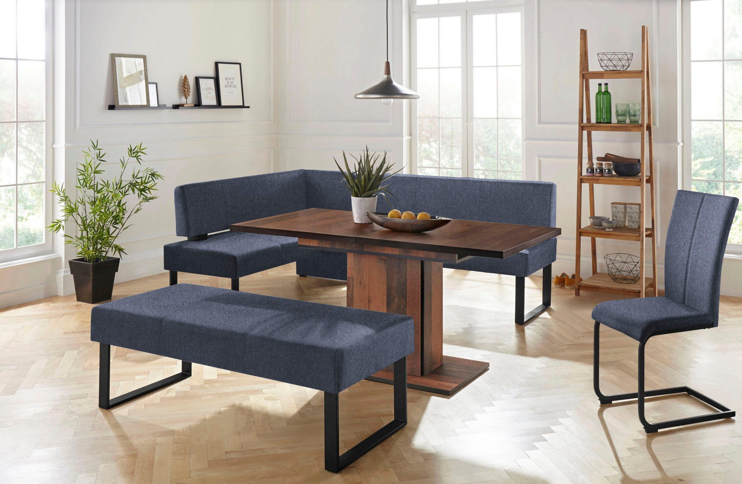 Home affaire Zitbank Oliver Breedte 140 cm, met metalen frame