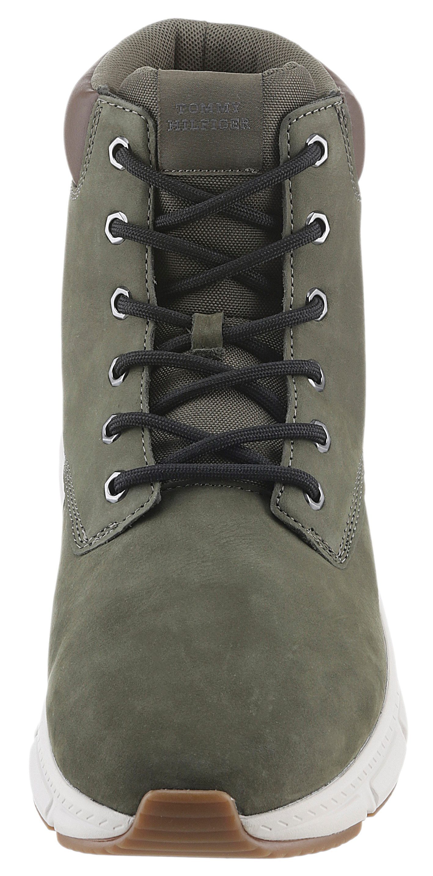 Tommy Hilfiger Veterschoenen LIGHT HILIFIGER NBK HYBRID BOOT vrijetijdsschoen, laarzen, veterschoen met gevoerde schacht