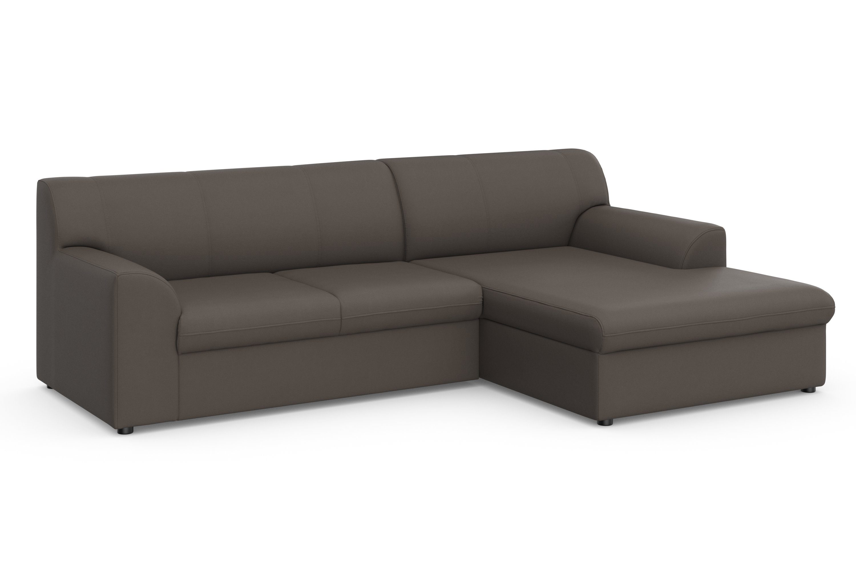 DOMO collection Hoekbank Topper, elegant en tijdloos, compacte afmetingen 245/155cm, L-vorm