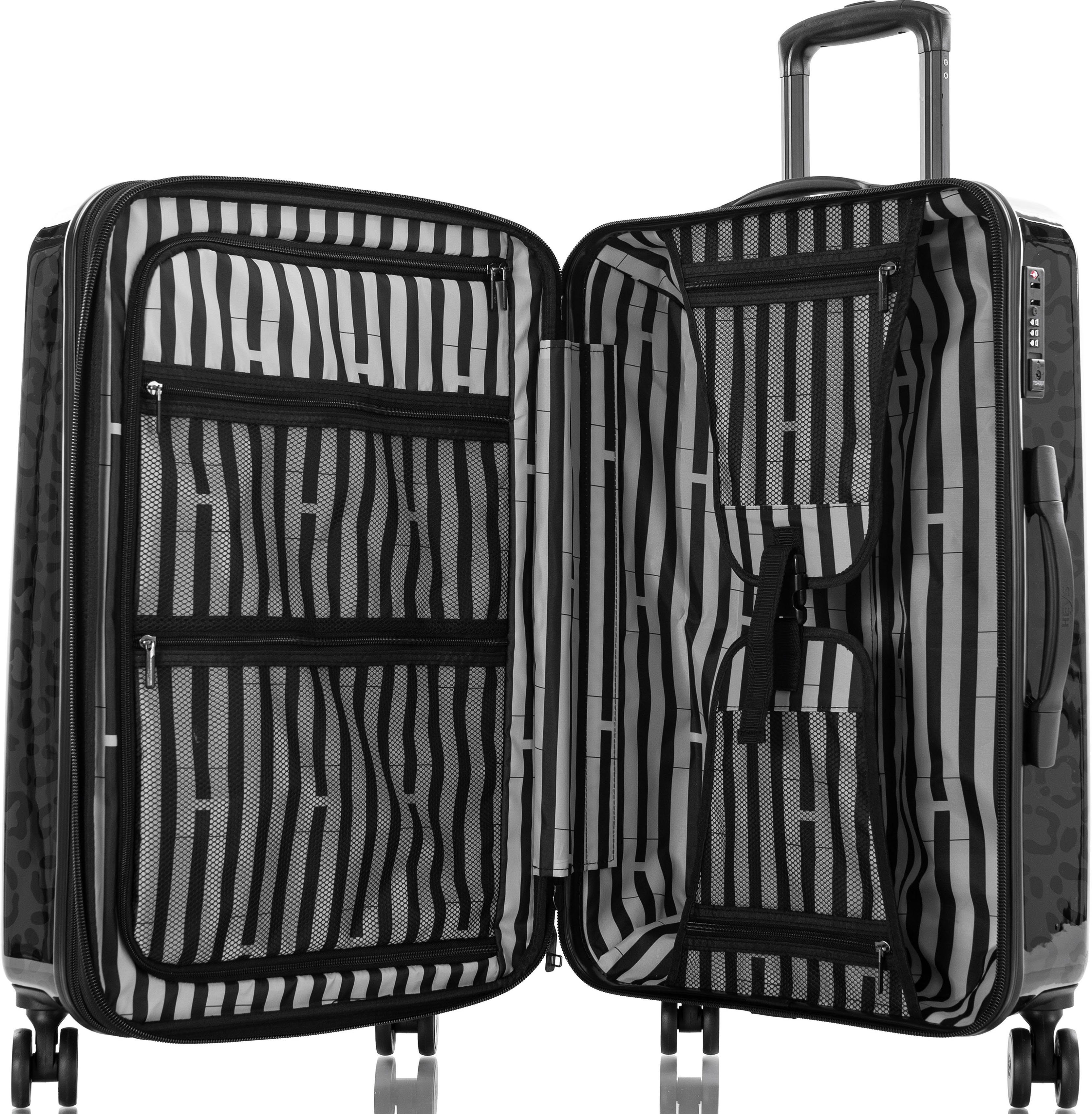 Heys Hardshell-trolley Leopard 66 cm x Joachim Llambi harde koffer volumevergroting