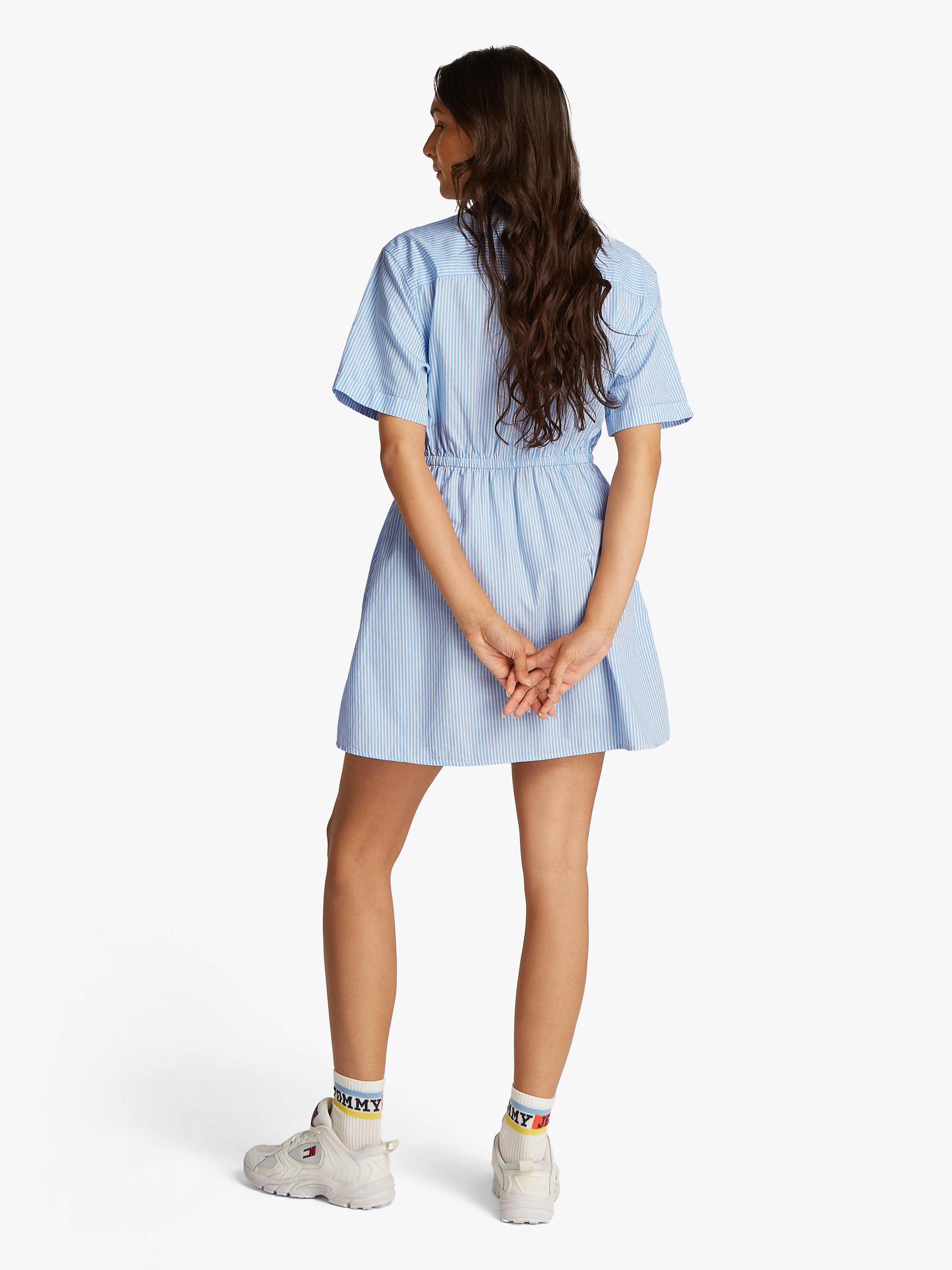 TOMMY JEANS Shirtjurk TJW MINI STRIPE SHIRT DRESS