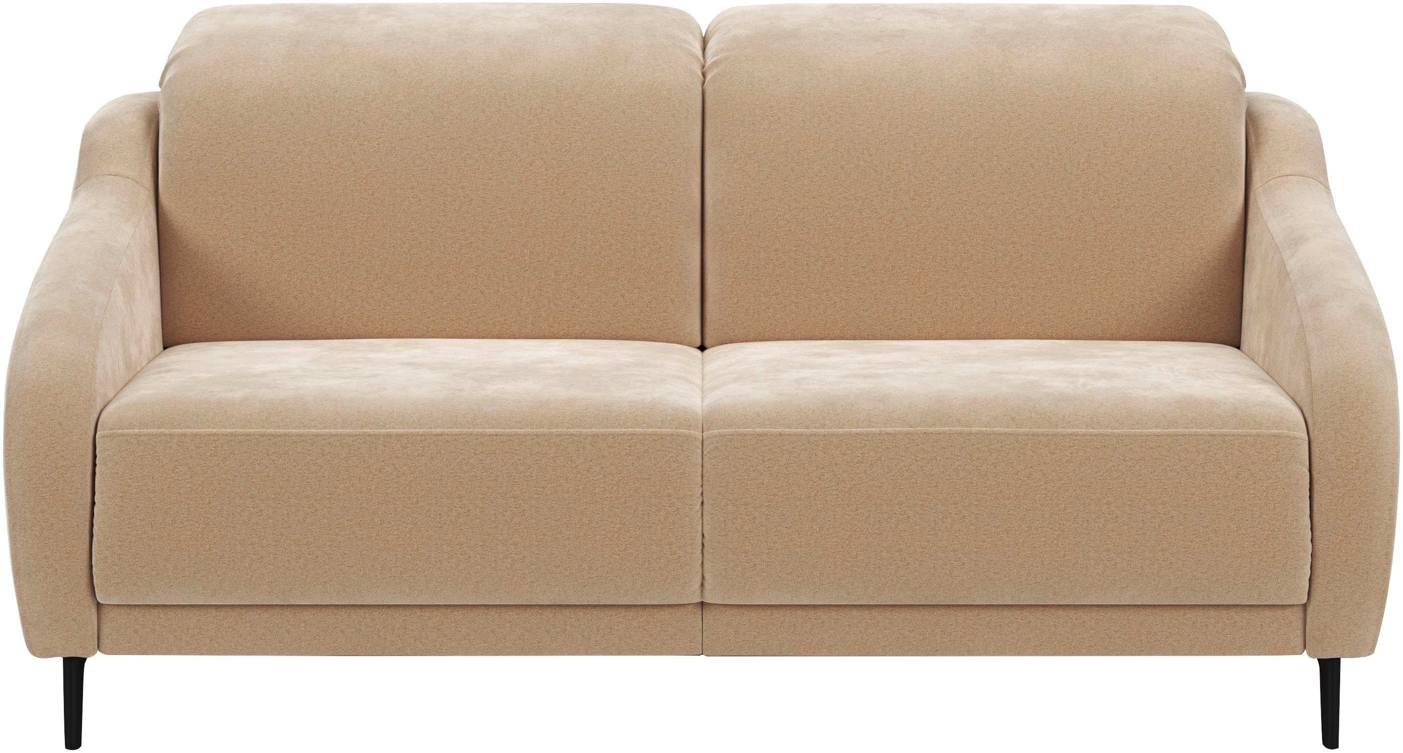 sit&more 3-zitsbank Blues naar keuze met klaptafel en usb bruin, 3-zitsbanken, USB-kabellengte 220 cm-incl.hoofdbordverstelling-met klaptafel