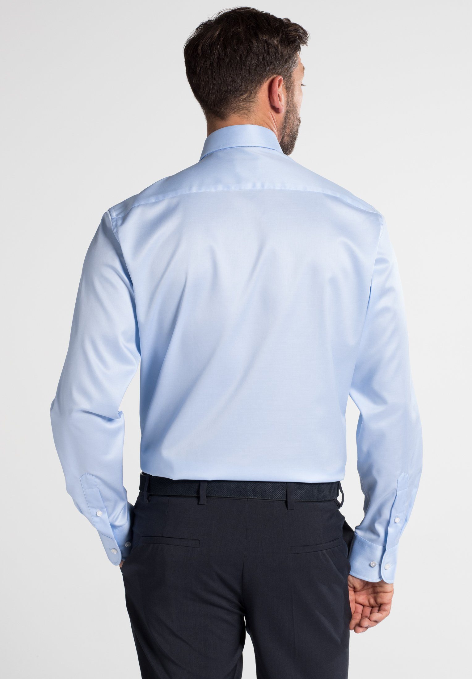 Eterna Overhemd met lange mouwen Comfort fit NON IRON (strijkvrij)