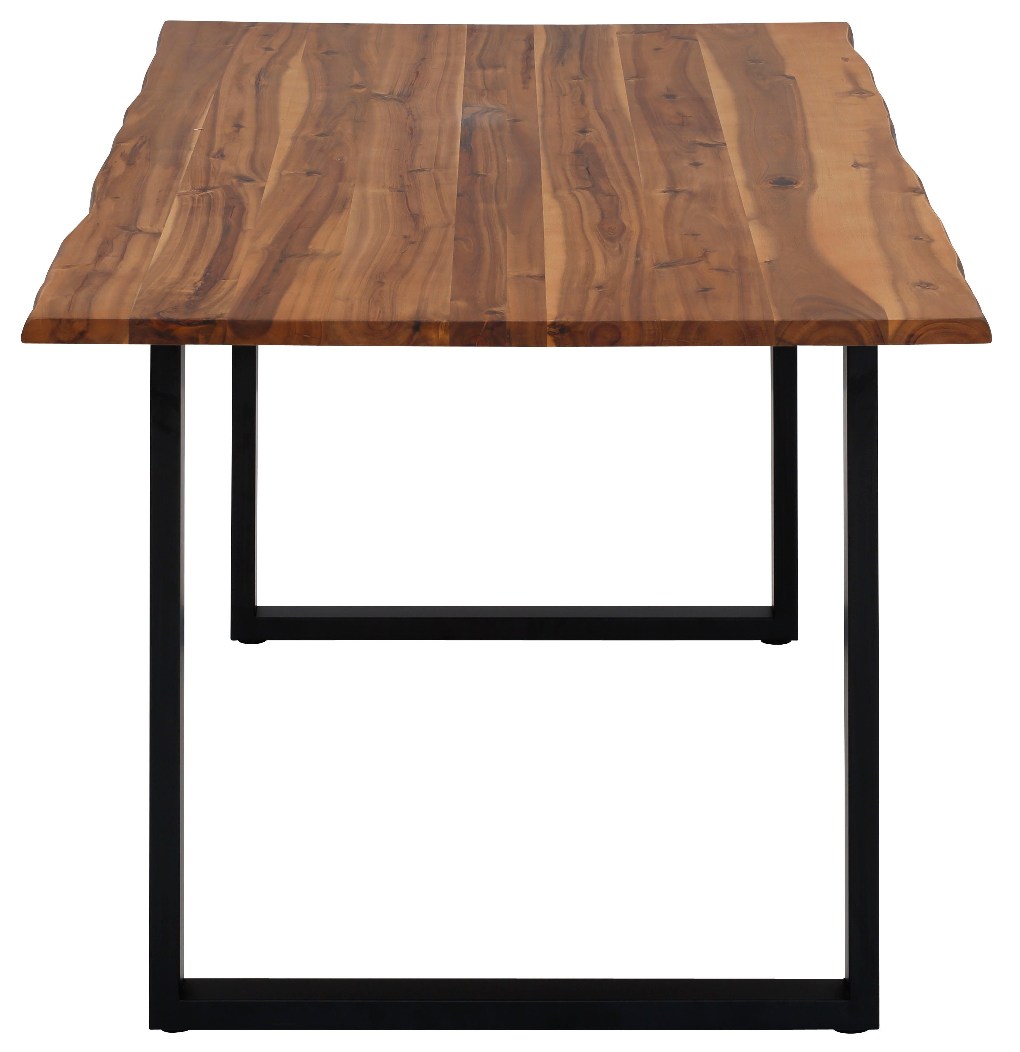 Home affaire Tafel met hout Jenny I Massief hout, dikte van het tafelblad 26 mm, in verschillende afmetingen
