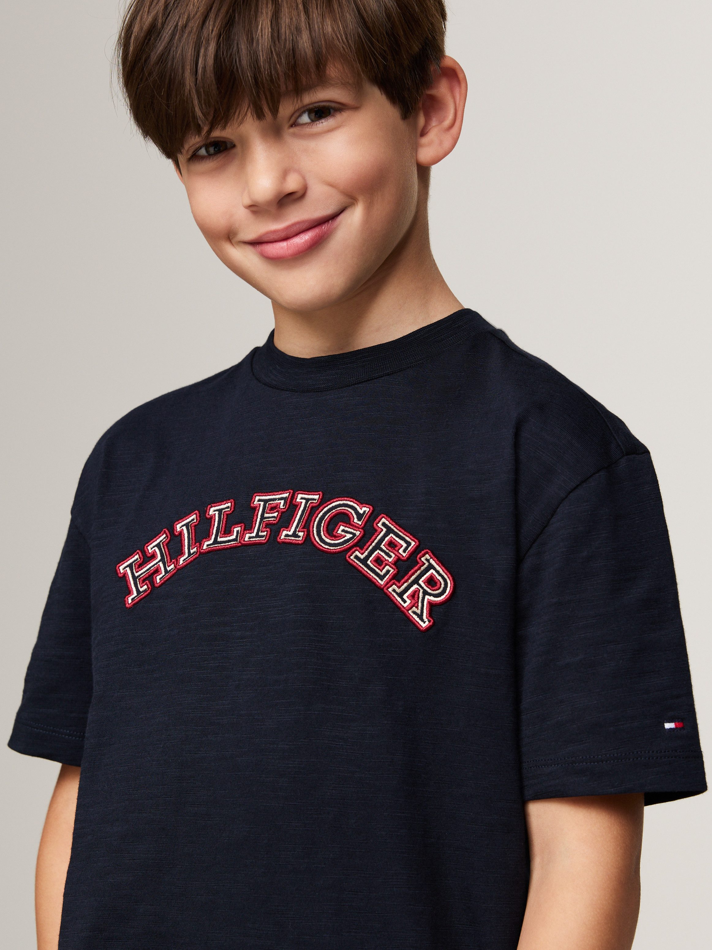 Tommy Hilfiger Shirt met korte mouwen MONOTYPE EMBROIDERED REG TEE SS
