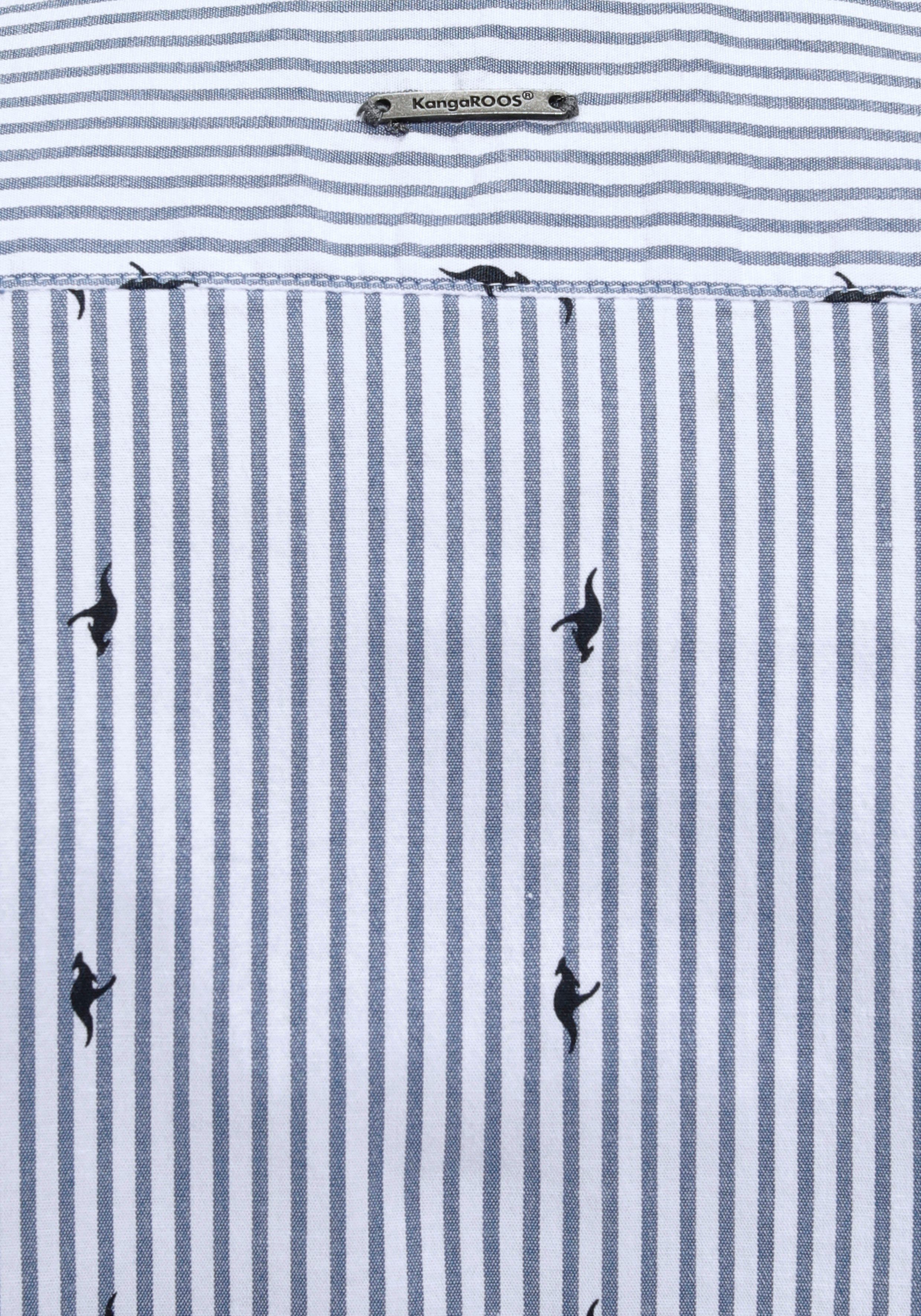 KangaROOS Overhemdblouse met contrastkleurige details