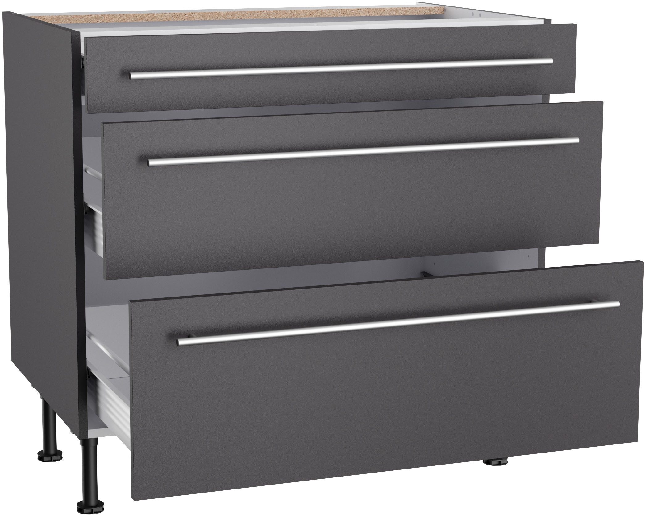 OPTIFIT Onderkast Bern2 Breedte 90 cm, 1 lade, 2 uittrekken