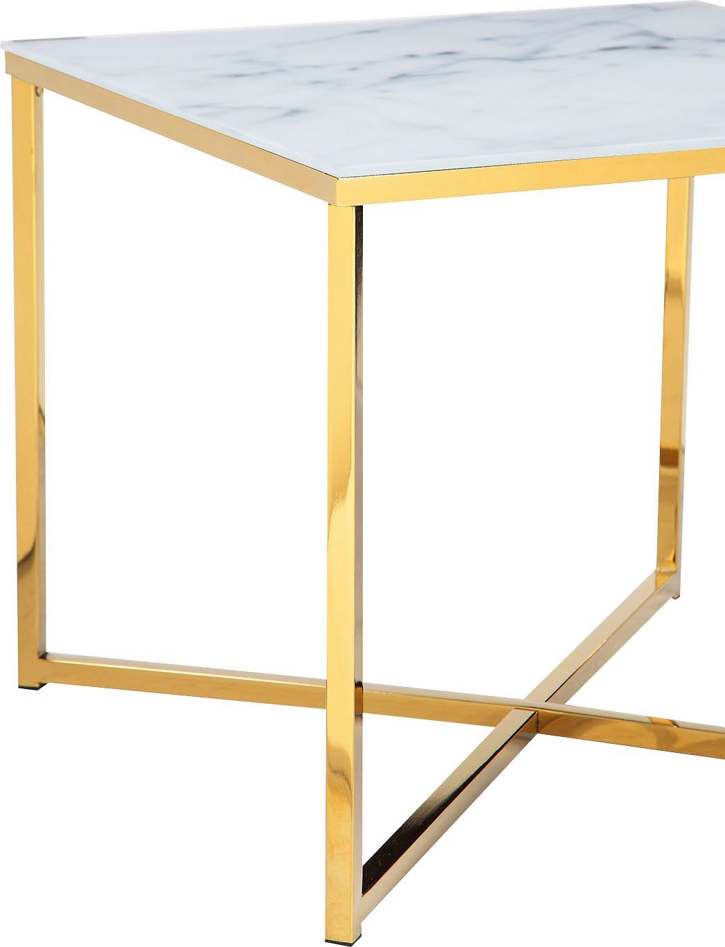 SalesFever Bijzettafel Tafelblad in marmerlook