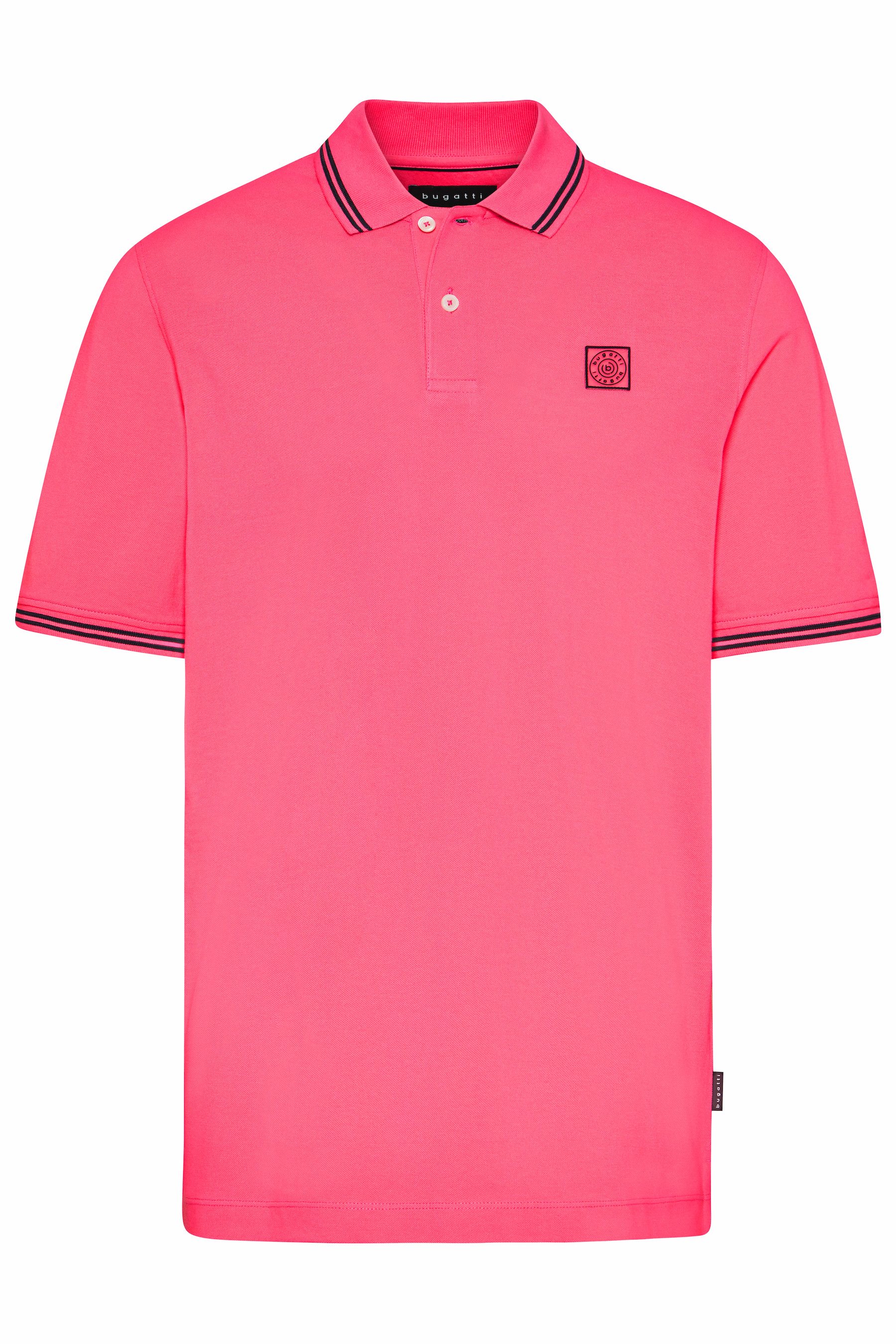 Bugatti Poloshirt met contraststrepen