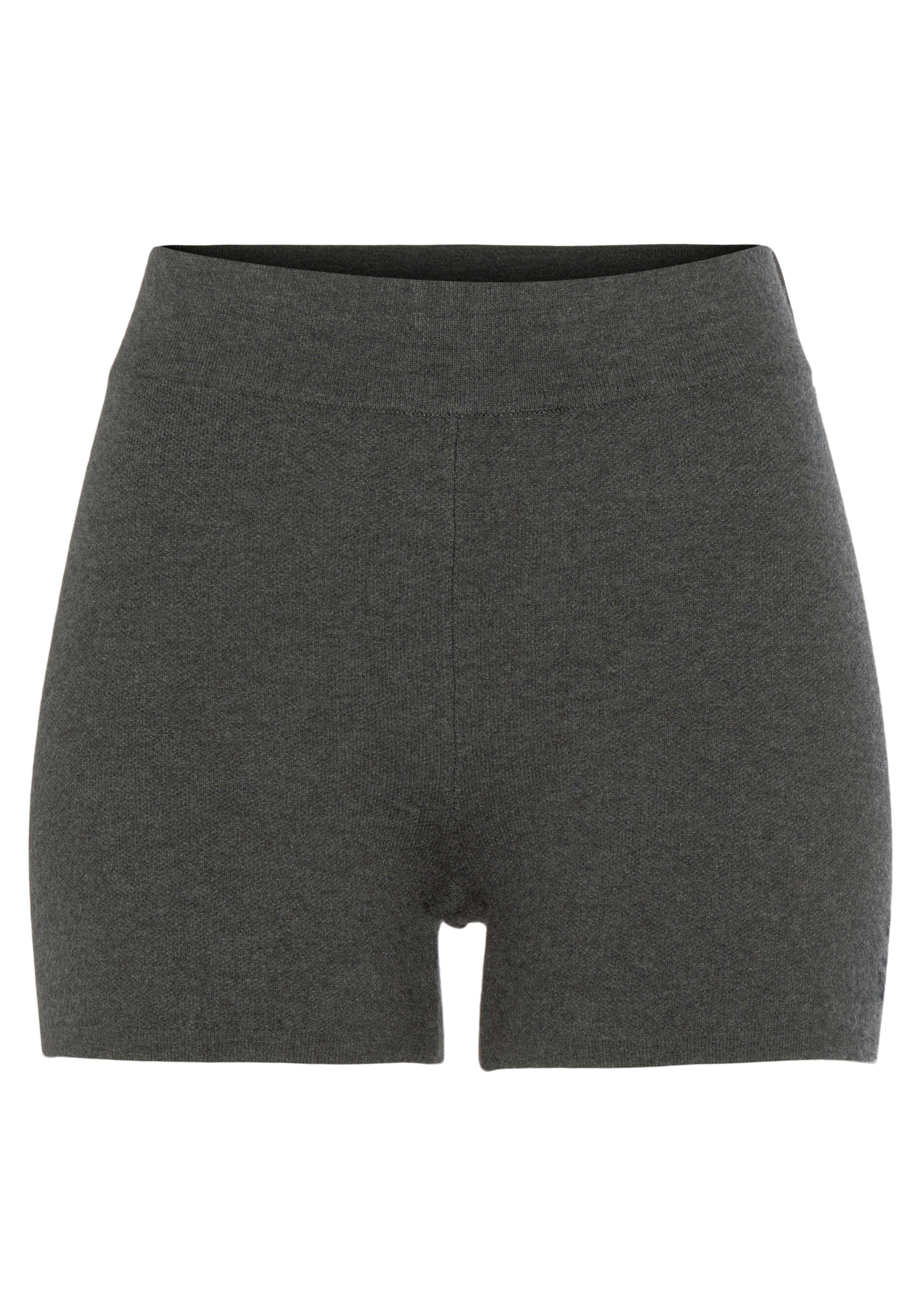 Elbsand Tricotbroek Korte broek van hoogwaardig breiwerk, met logostiksel, loungewear
