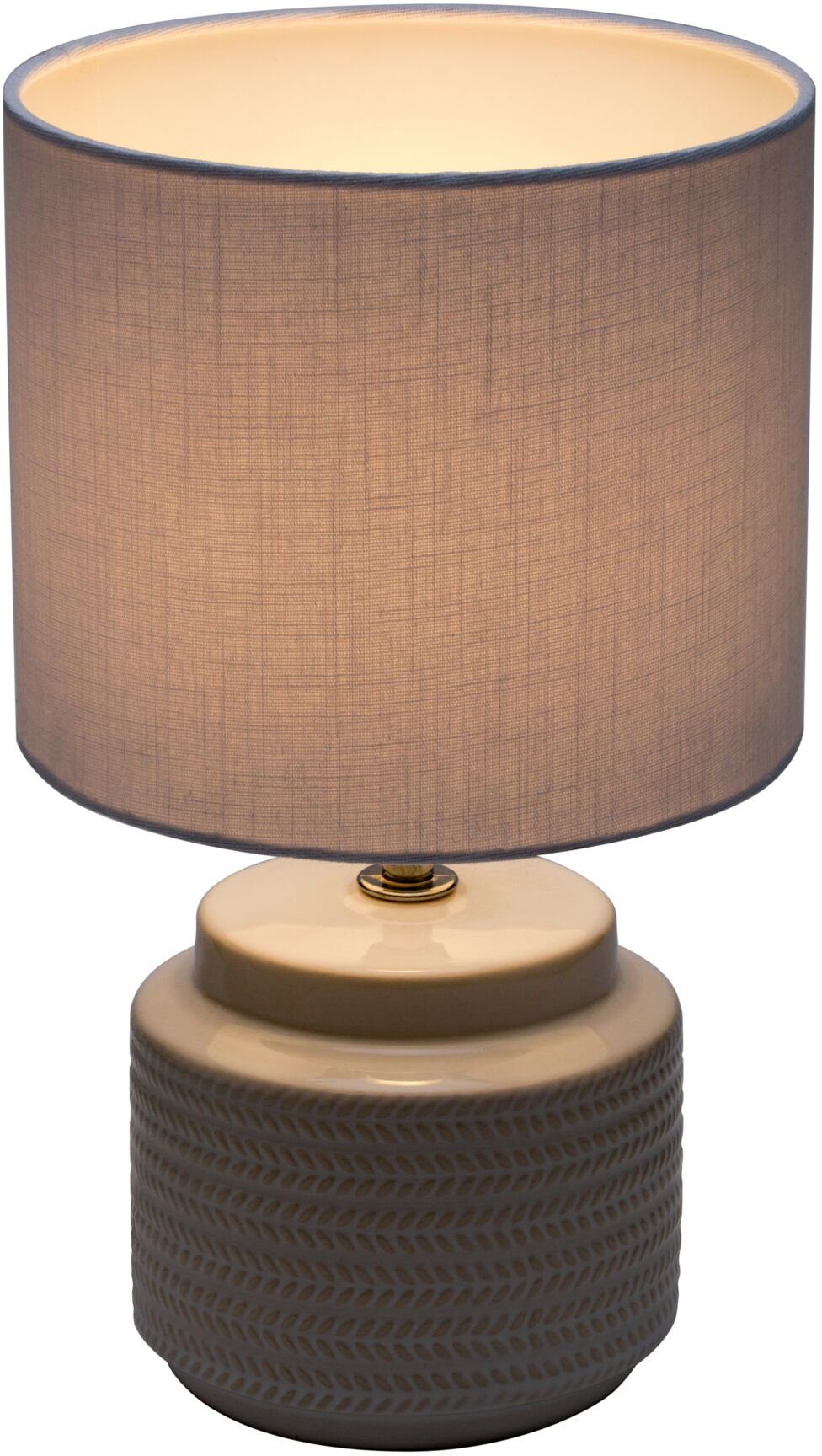 Pauleen Tafellamp Bright Soul E14, max. 20W E14, crème/beige, 230V, stof/keramiek