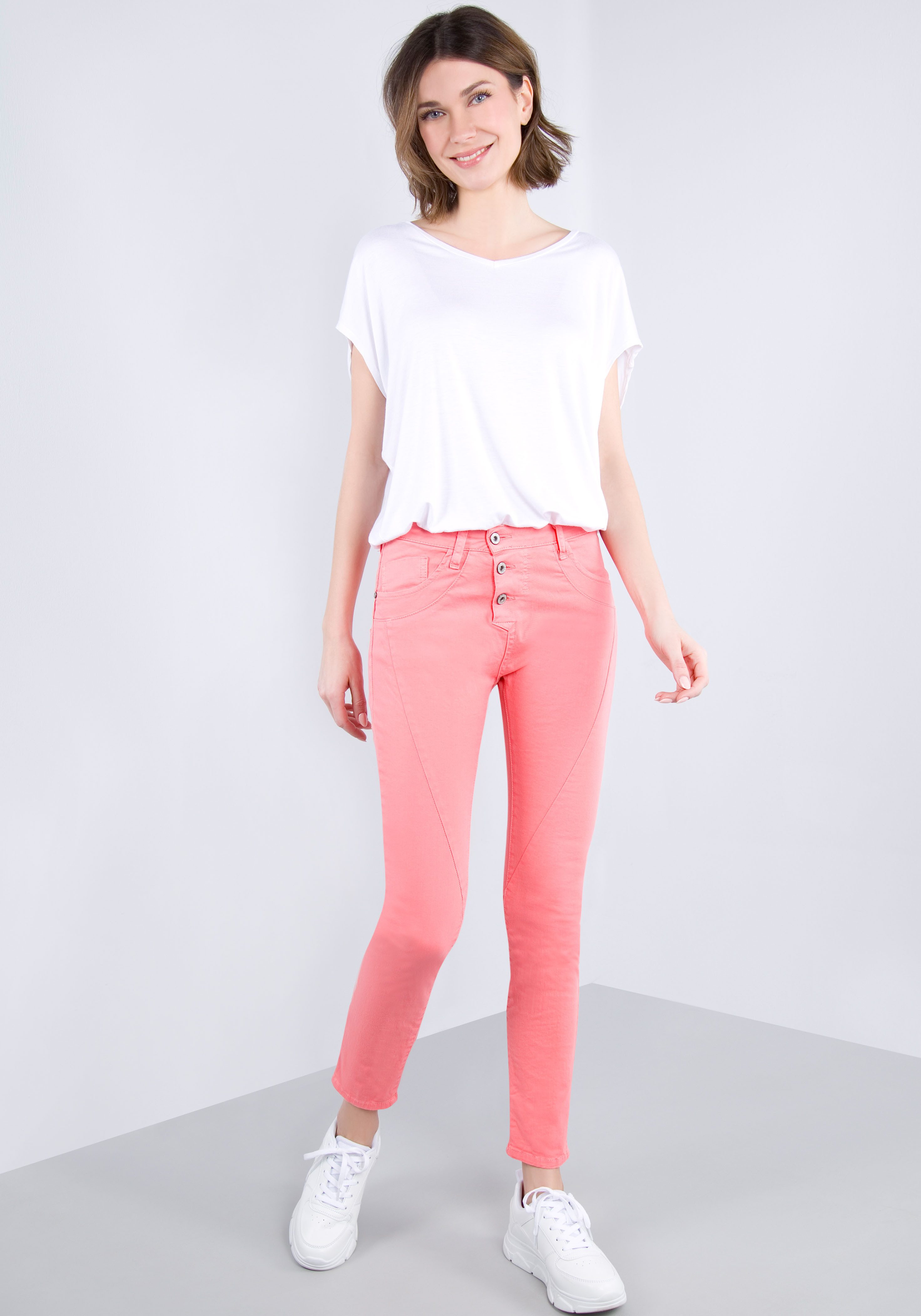 Please Jeans 5-pocket jeans P78A Krinkel-look