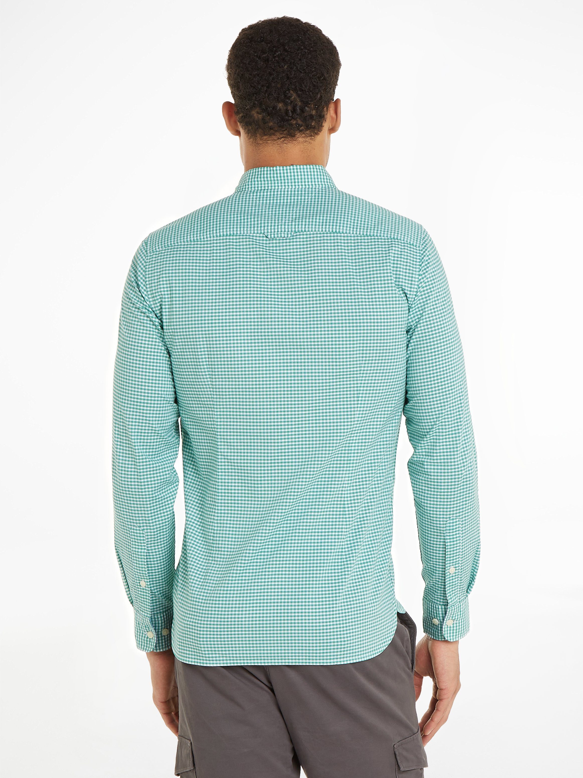 Tommy Hilfiger Geruit overhemd FLEX TEXTURED GINGHAM SF SHIRT
