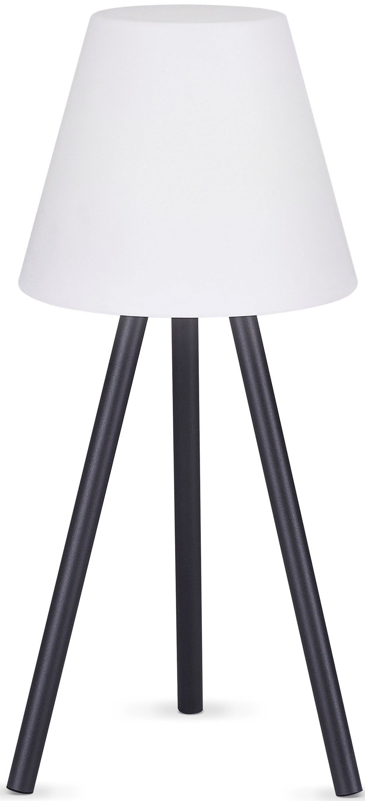 Paco Home Tafellamp ROBIN Driepotige buiten balkon voor buiten LED lamp retro Scandi