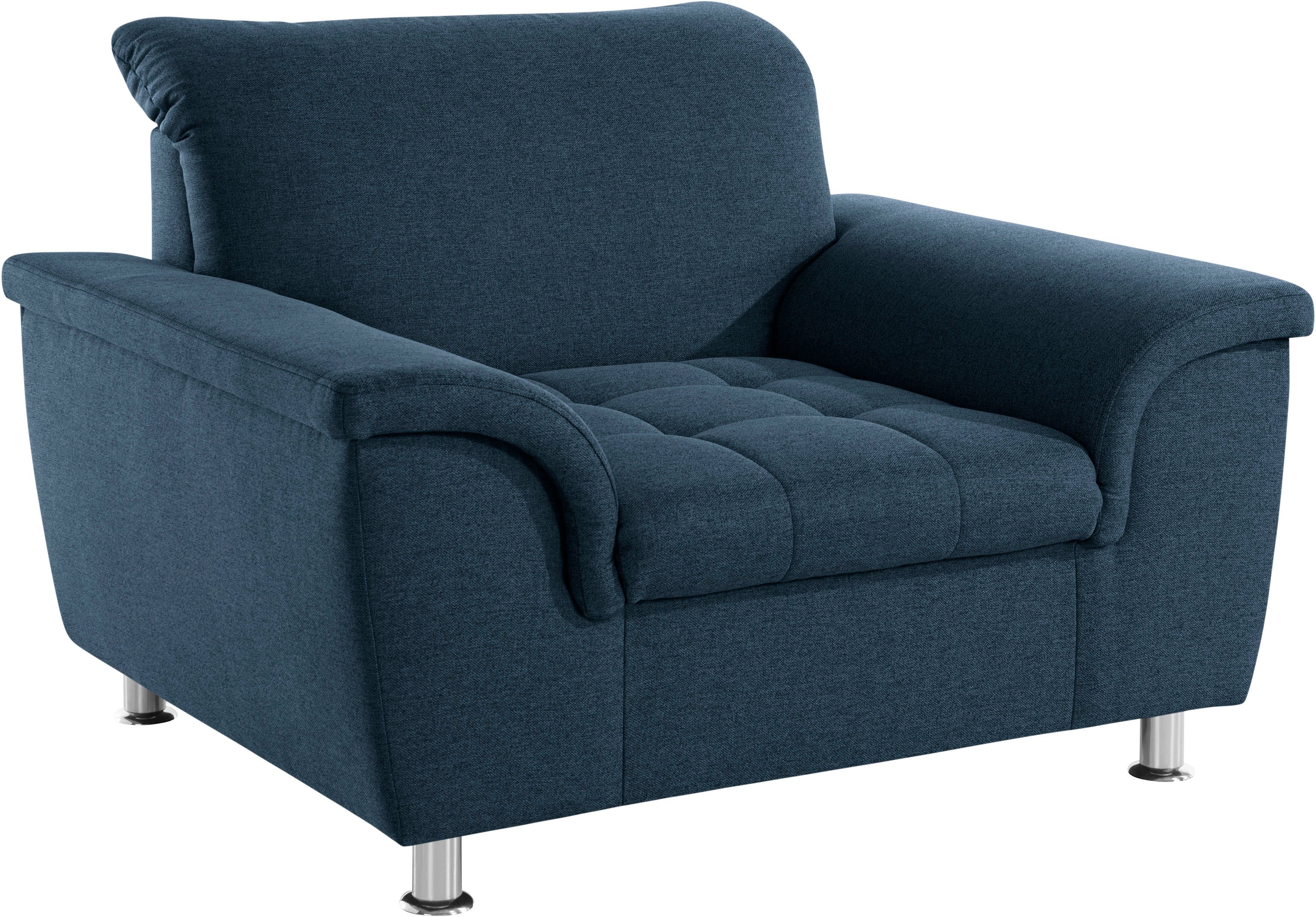DOMO collection Fauteuil Franzi, tijdloos en elegant, moderne zittingstikking