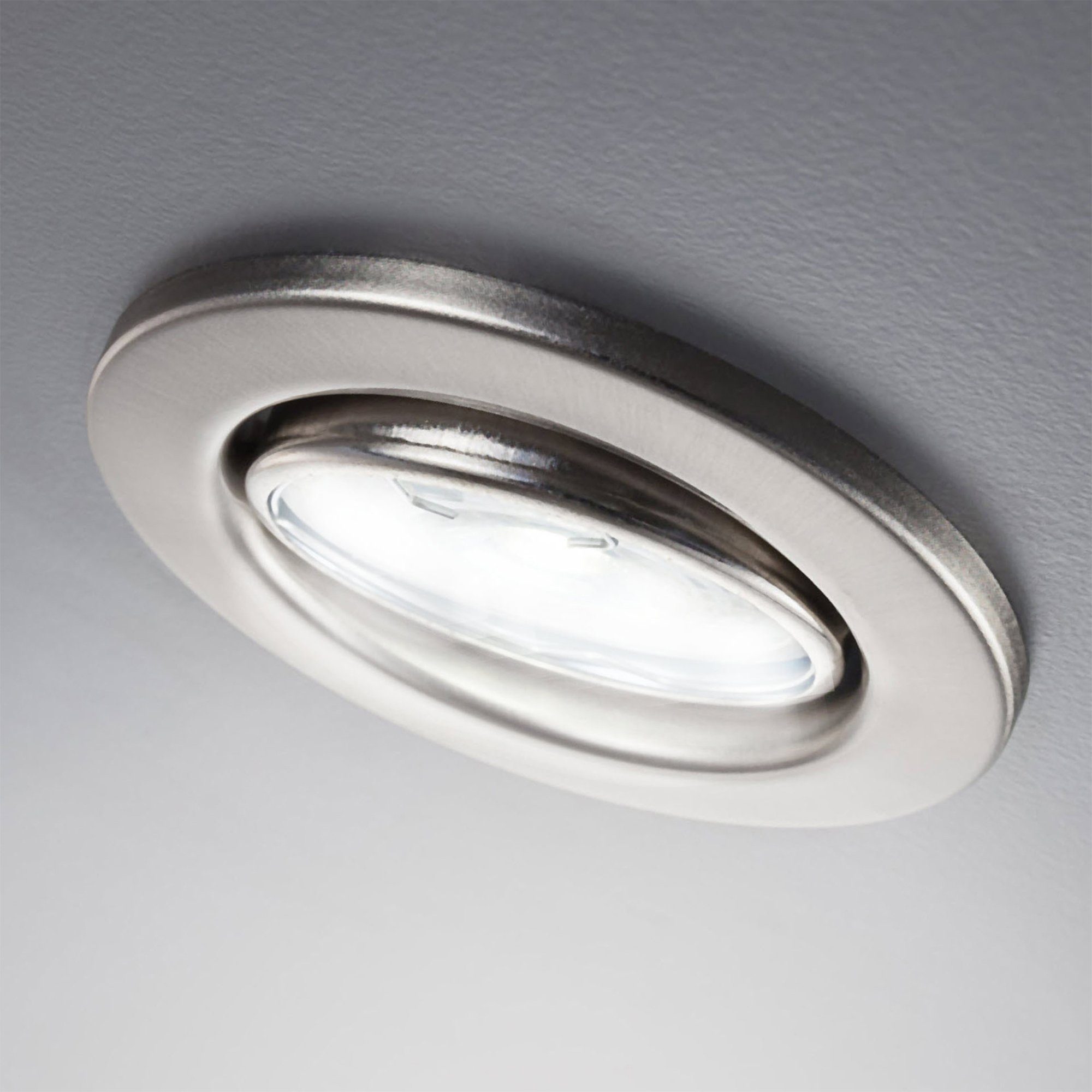 B.K.Licht Ledinbouwlamp 6-delige set inbouwspots, dimbaar, draaibaar, LED inbouwspots