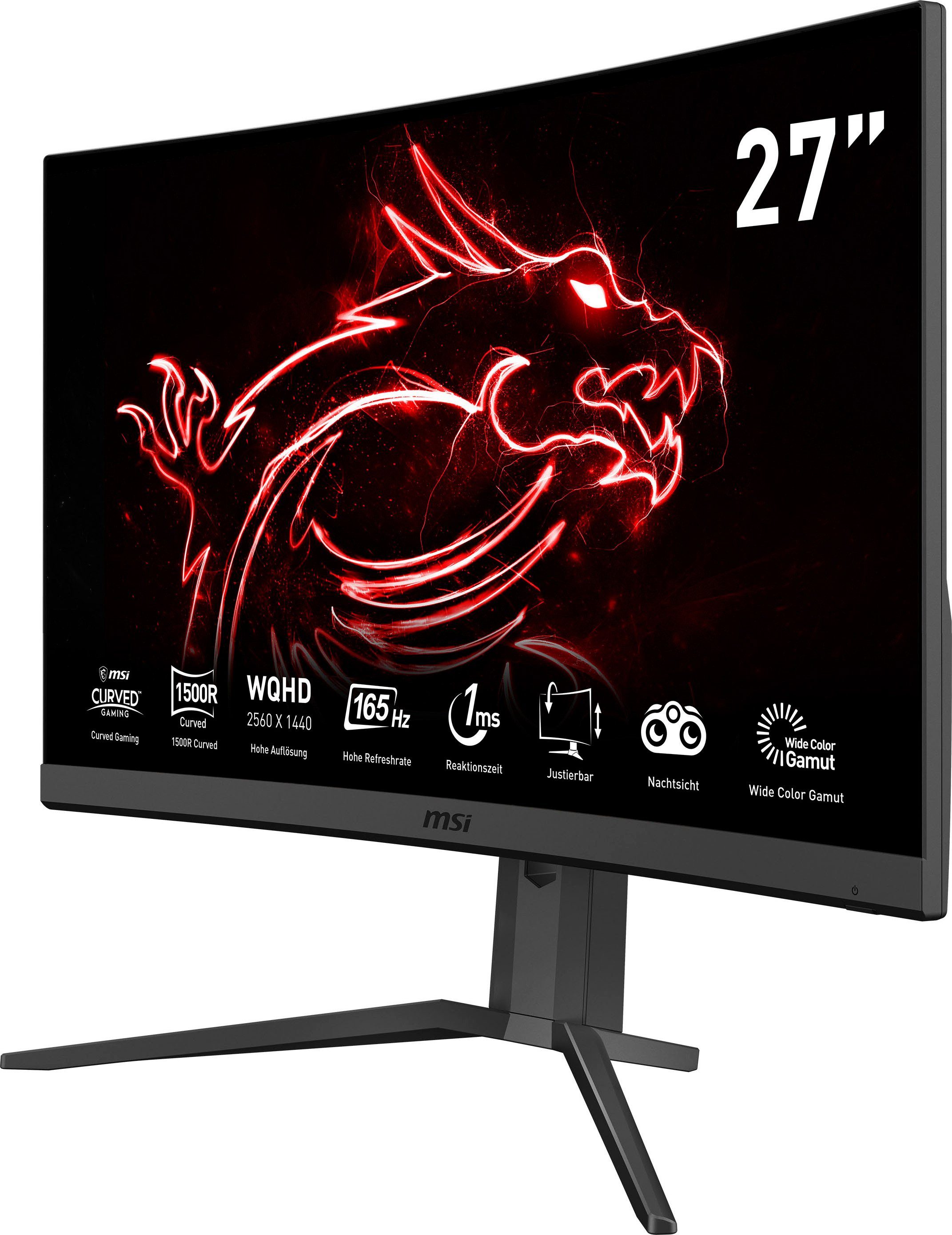 MSI Curved-gaming-ledscherm Optix G27CQ4P, 69 cm / 27", WQHD