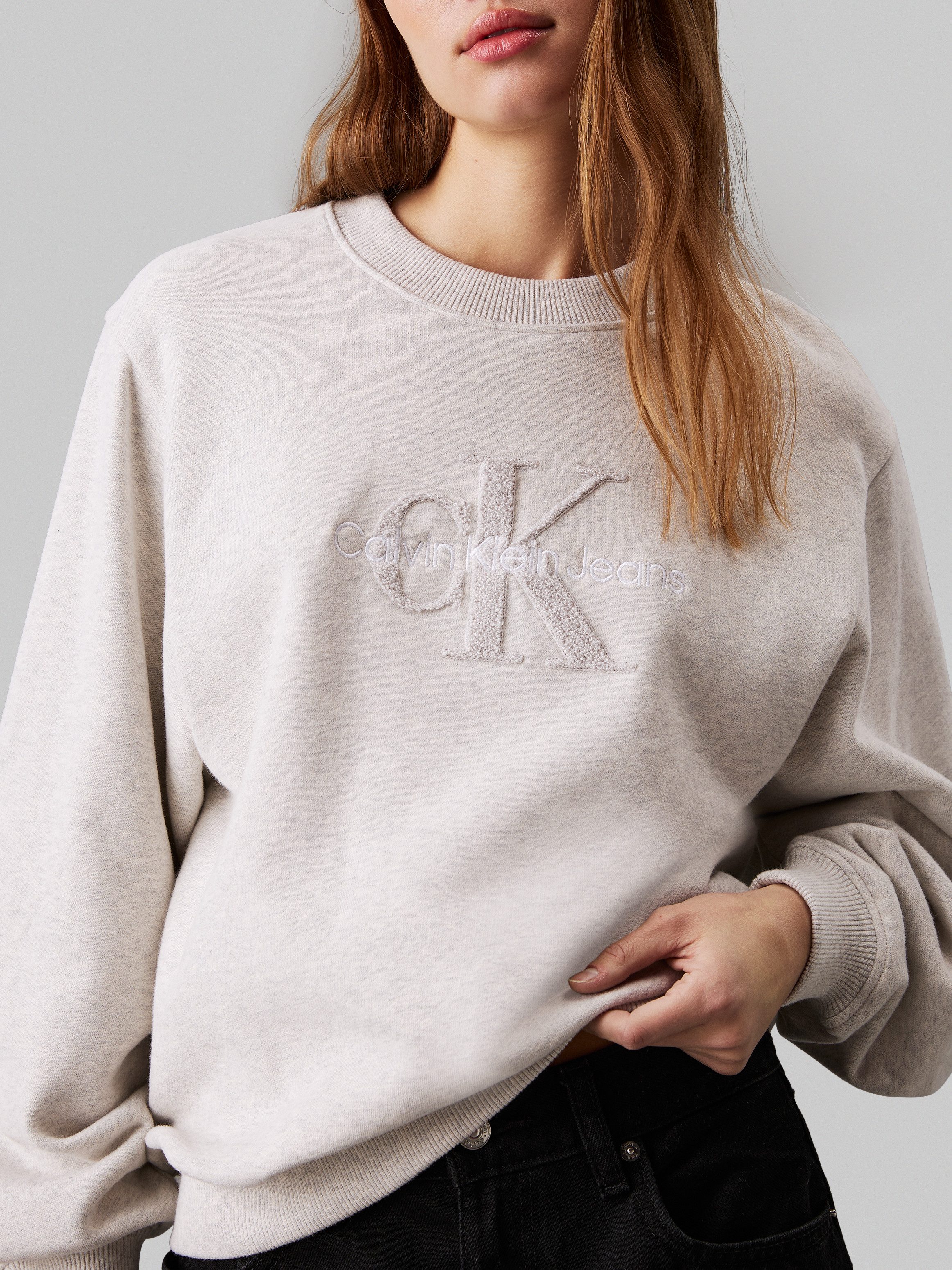 Calvin Klein Sweatshirt CHENILLE MONOLOGO CREWNECK