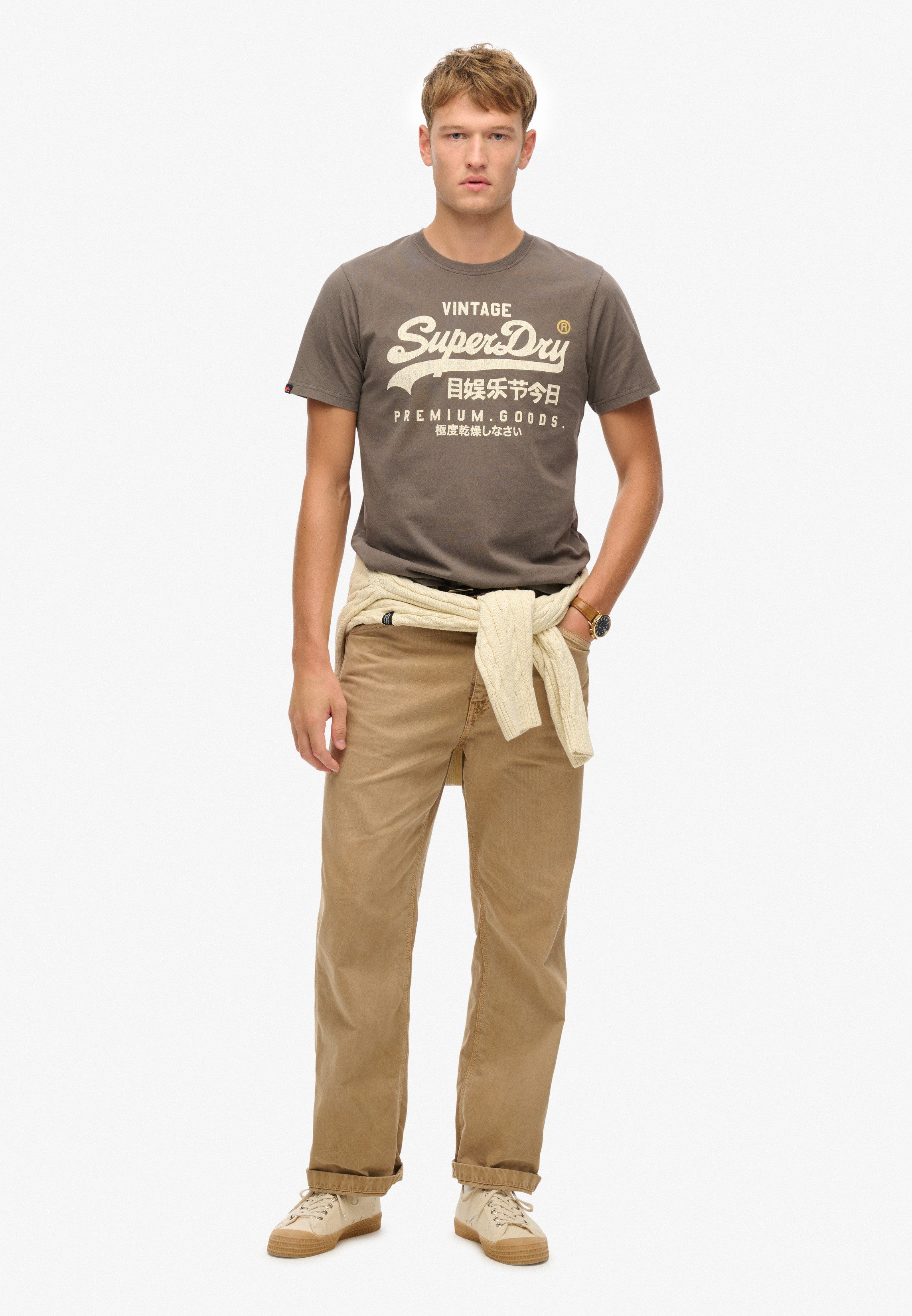 Superdry Shirt met ronde hals VL WORKWEAR RELAXED TEE