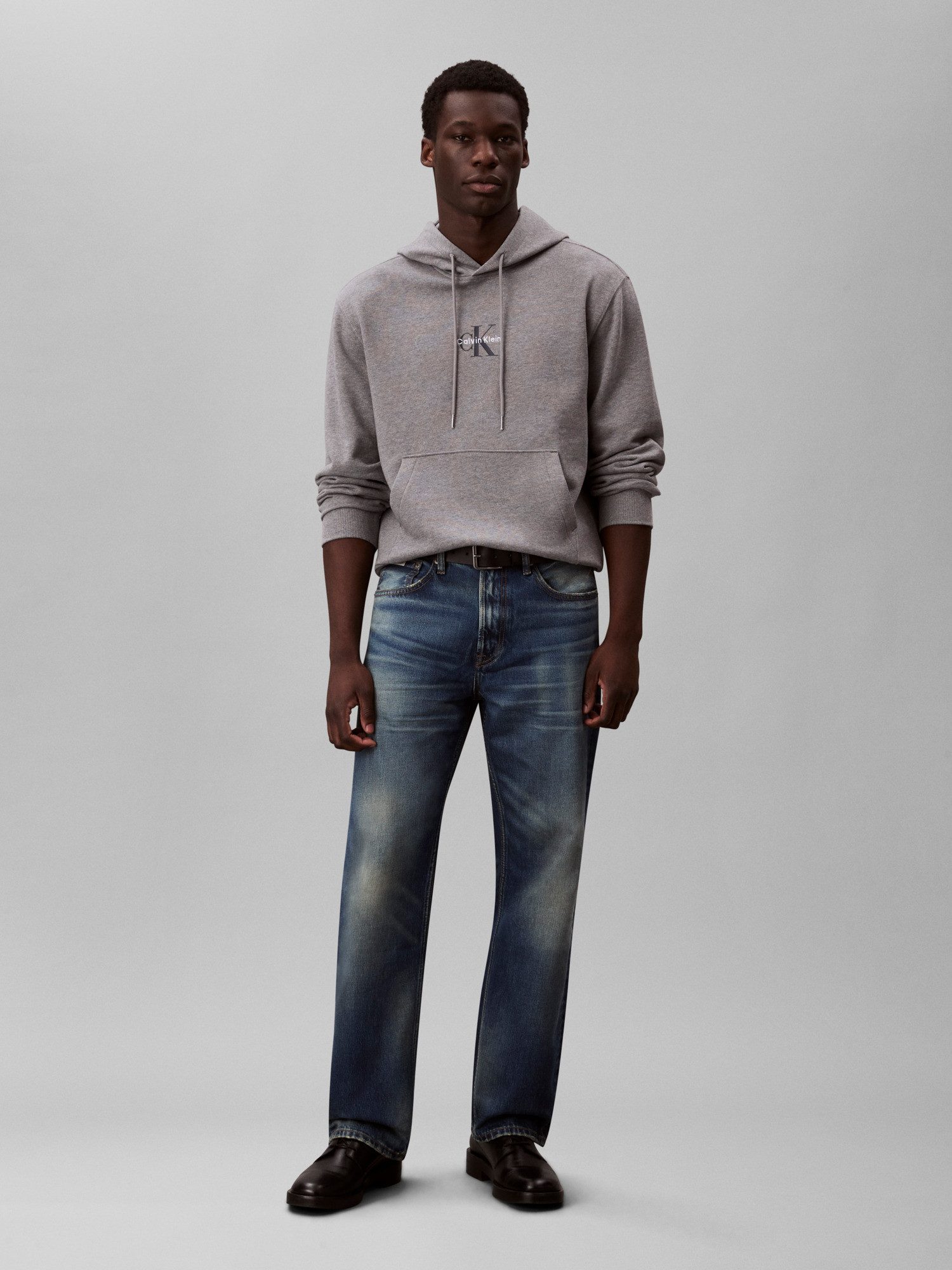Calvin Klein Sweatshirt LS EU 350TERRY MICRO MONOLOGO HO