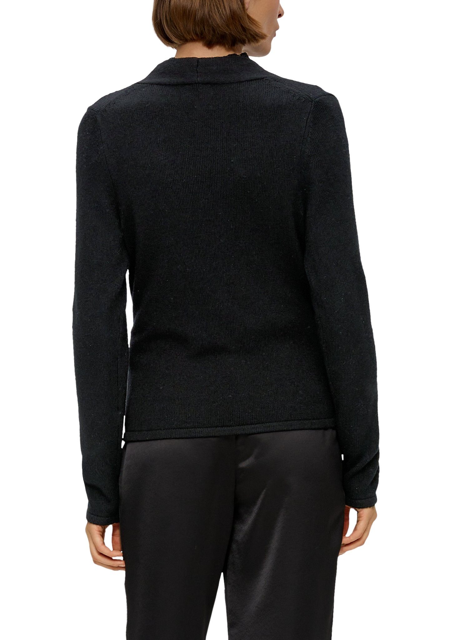 s.Oliver BLACK LABEL Gebreide trui in wikkel-look