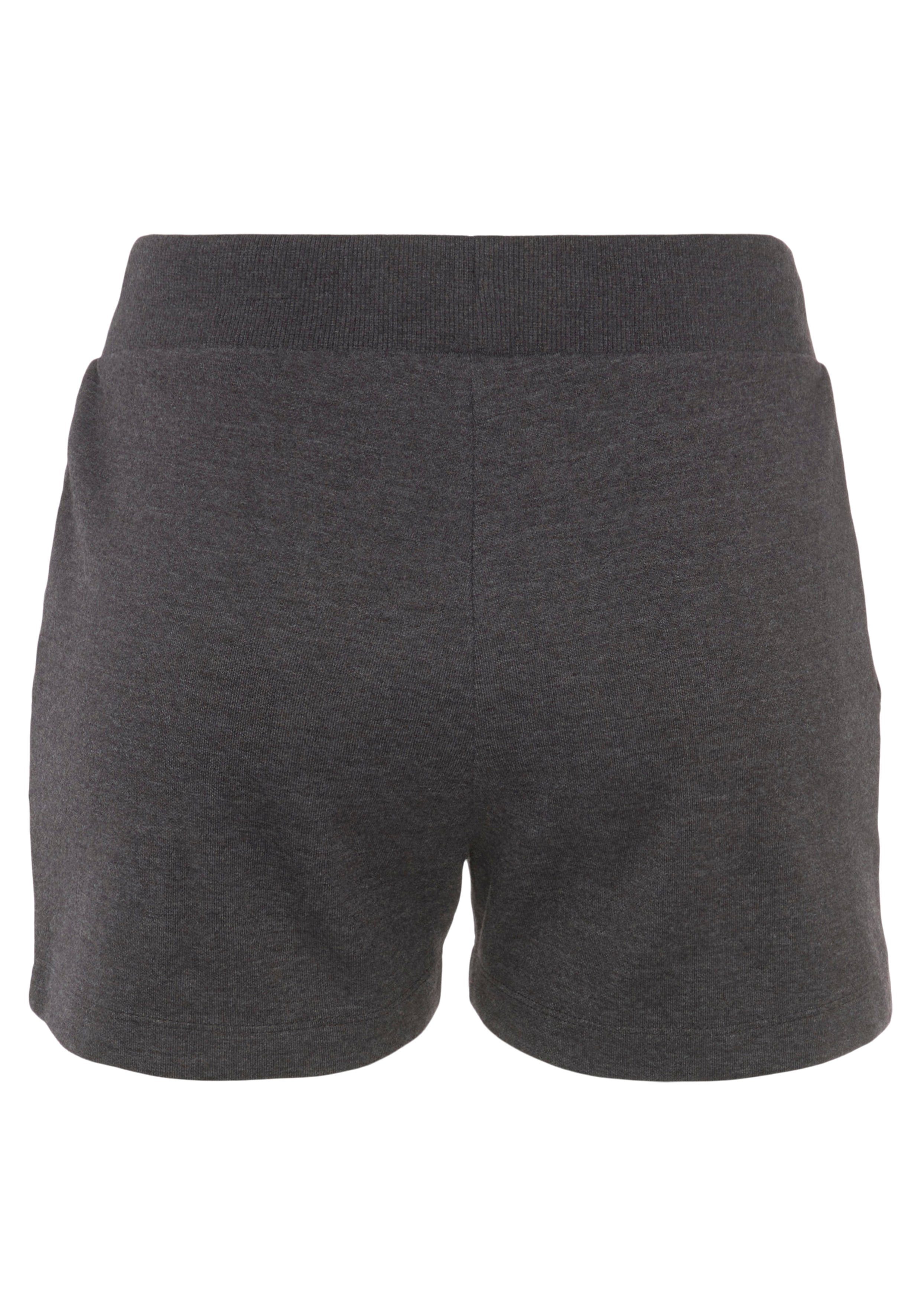 Bench. Loungewear Relaxshorts -sweatshorts, lounge-shorts met kleine glanzende logostiksel, loungewear