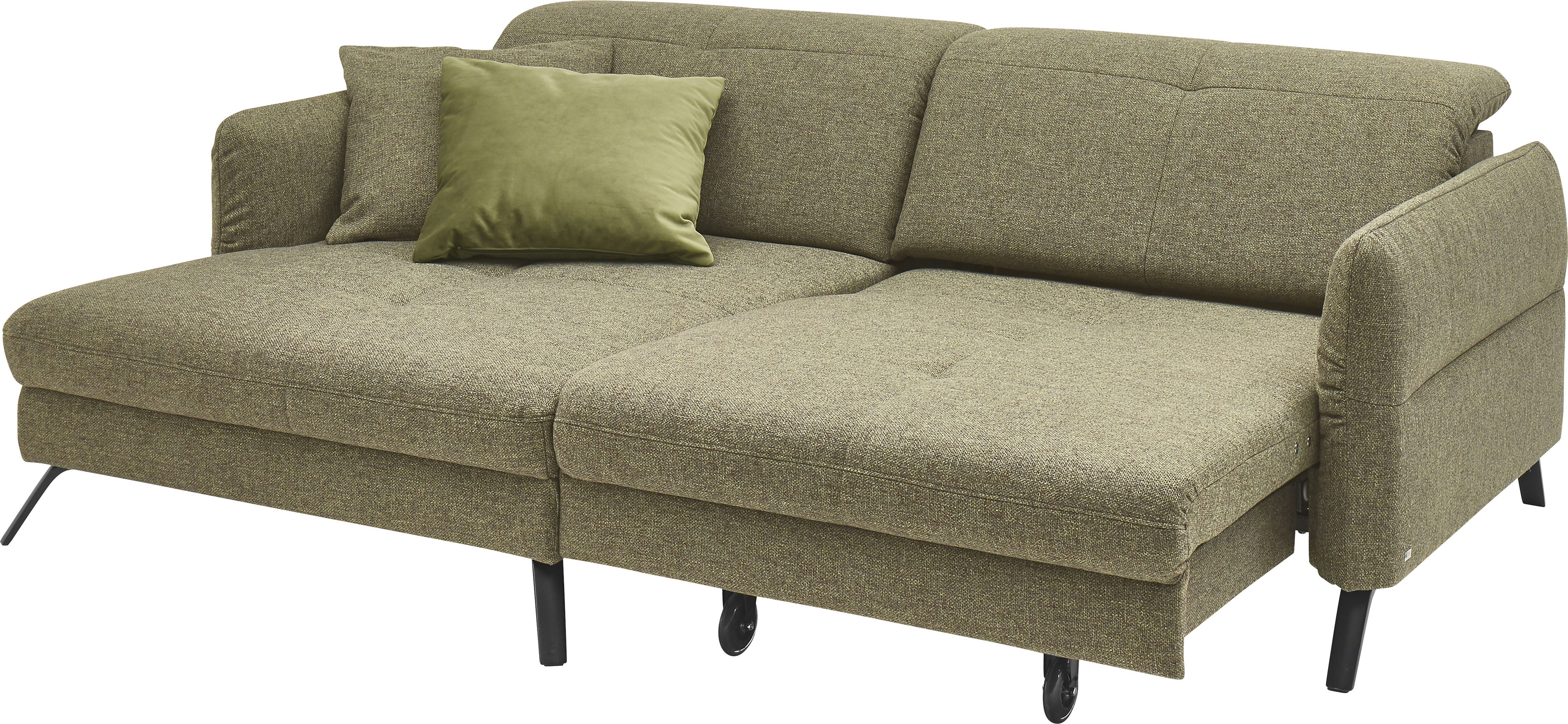 set one by Musterring Hoekbank SO 4400 V optioneel met motorische bedfunctie & hoofdverstelling, voet zwart