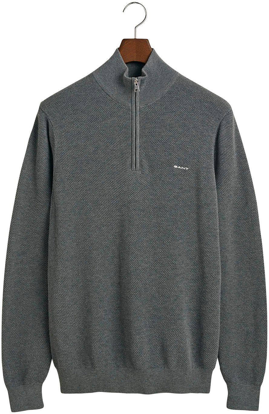 Gant Schipperstrui COTTON PIQUE HALF ZIP