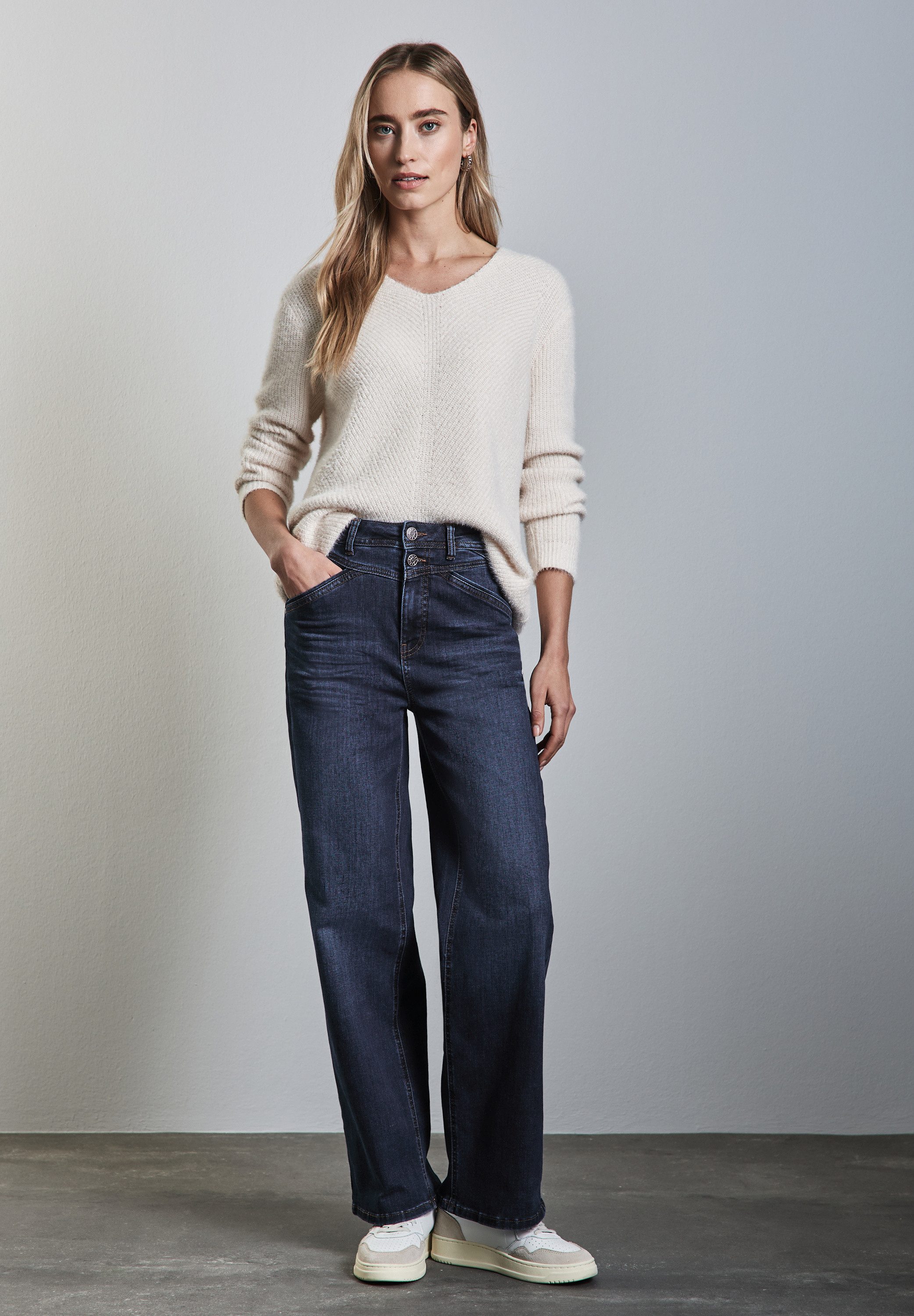 STREET ONE Loose fit jeans met zakken