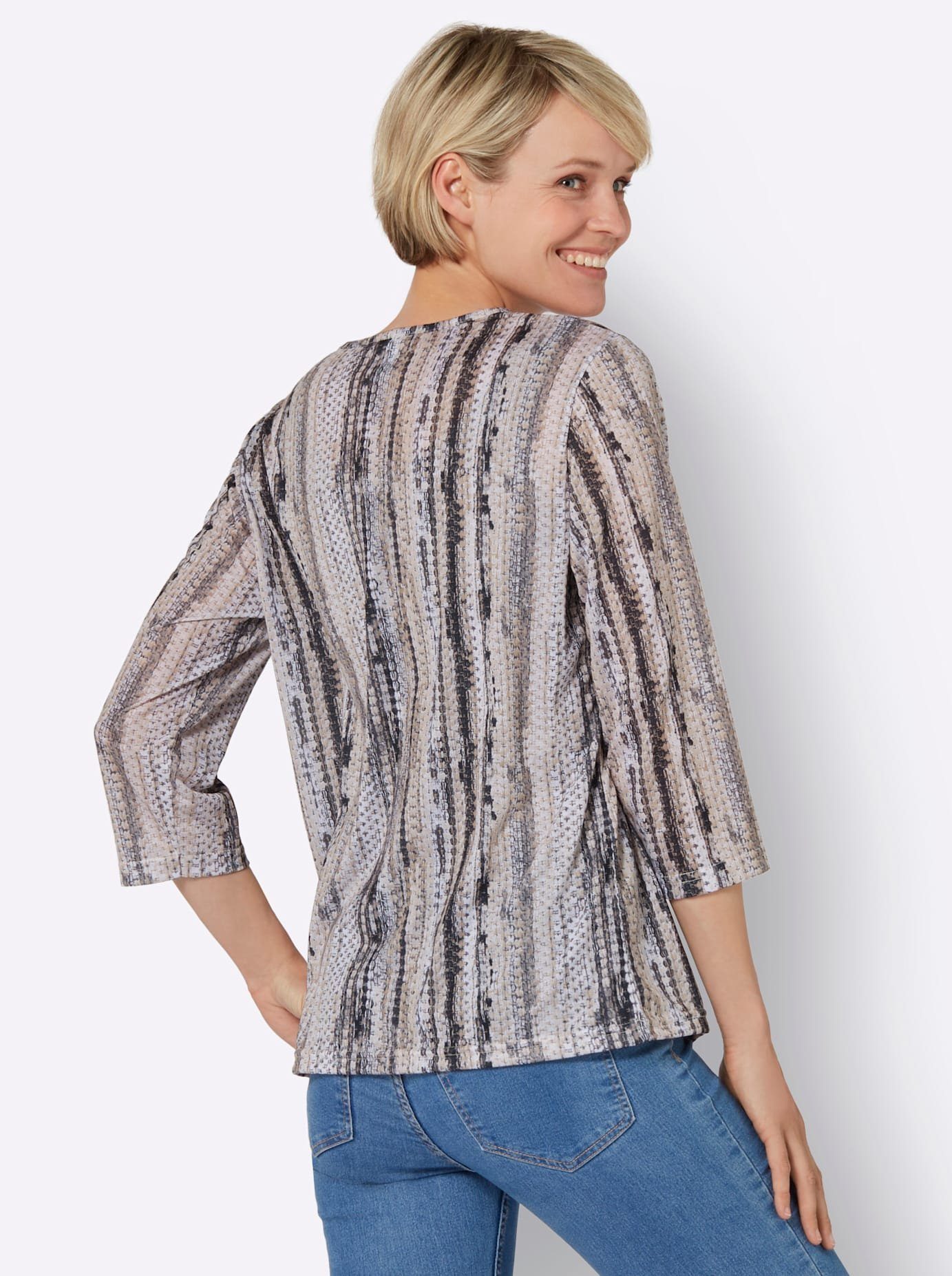 Classic Basics Shirt met 3/4-mouwen (1-delig)