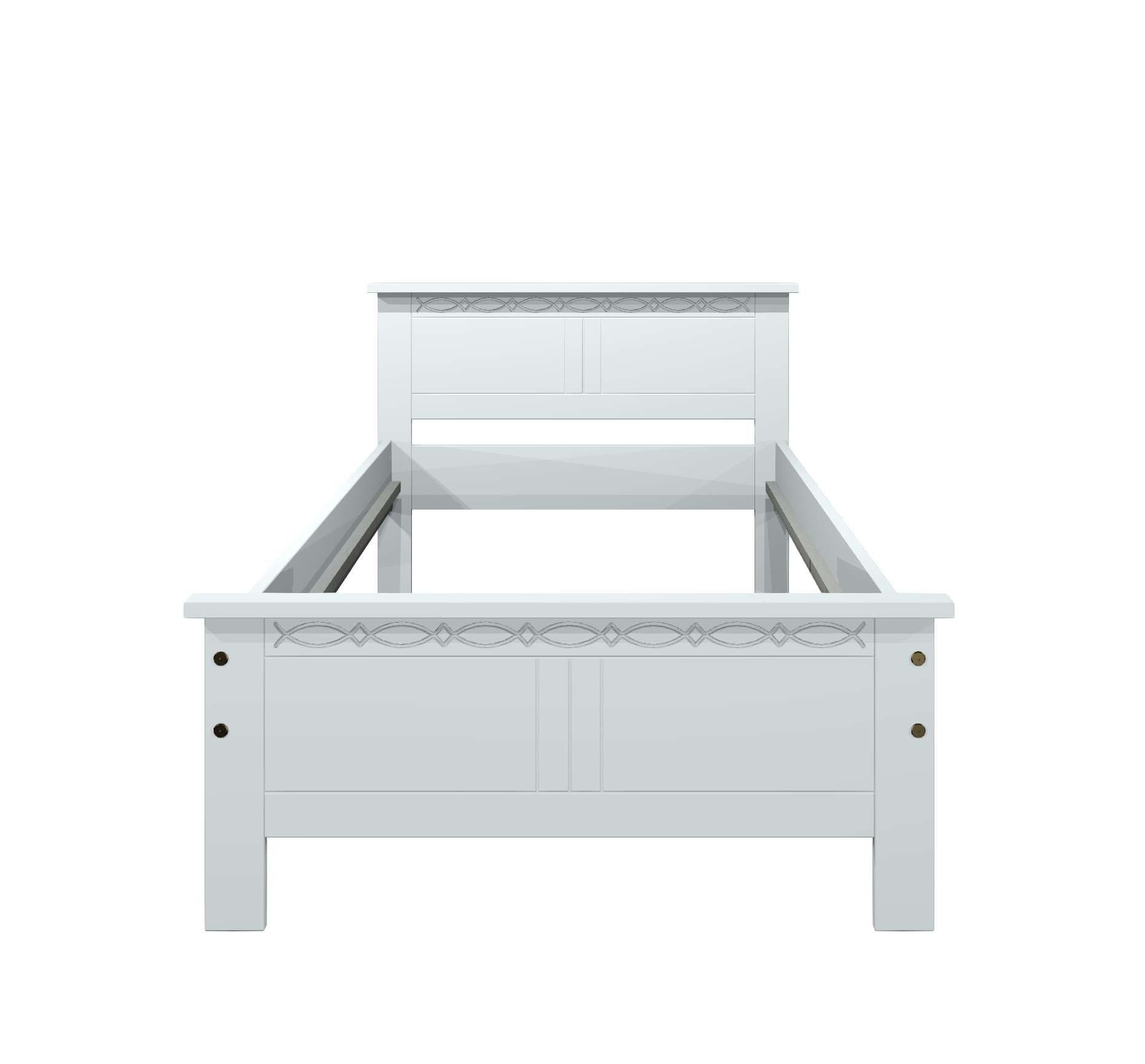 Home affaire Massief houten ledikant Indra, TOPSELLER, landhuisstijl, elegant design, gecertificeerd massief hout