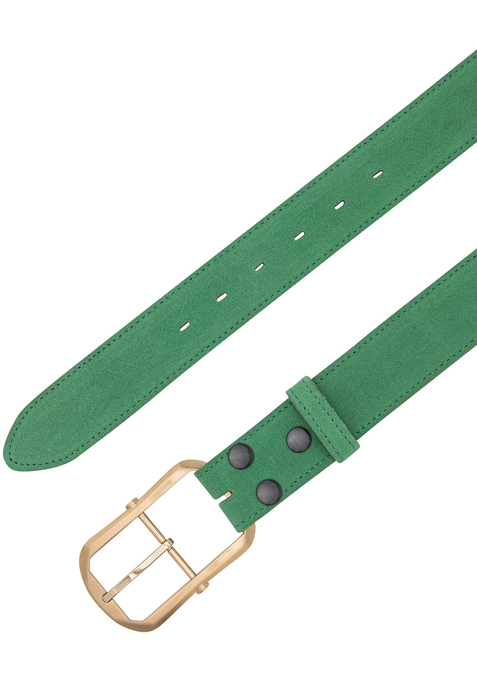 RETTUNGSRING by showroom 019° Leren riem met verwisselbare sluiting "chic goudkleur"